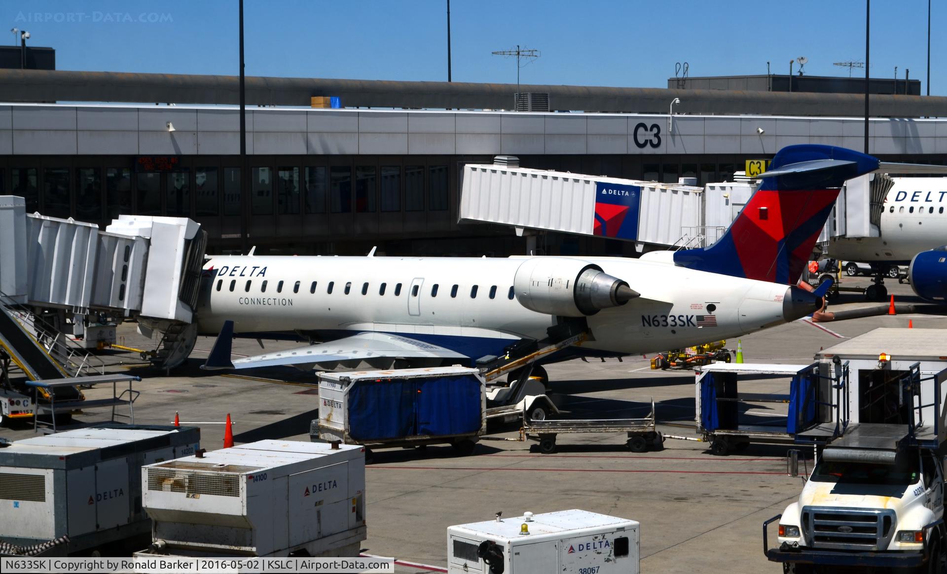 N633SK, 2011 Canadair CL-600-2C10 Regional Jet CRJ-700 C/N 10331, Gate C1 SLC