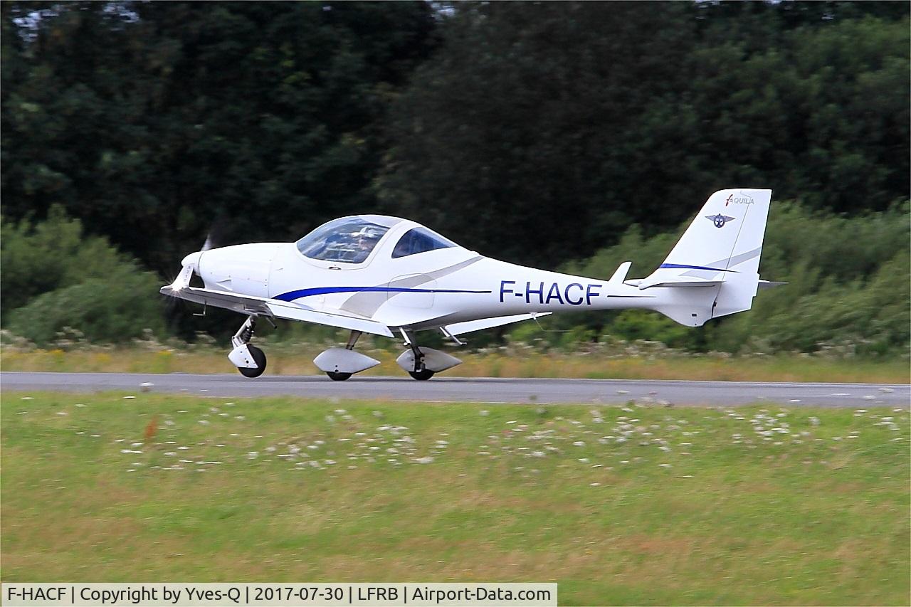 F-HACF, Aquila A210 (AT01) C/N AT01-125, Aquila A210 (AT01), Landing rwy 25L, Brest-Bretagne airport (LFRB-BES)