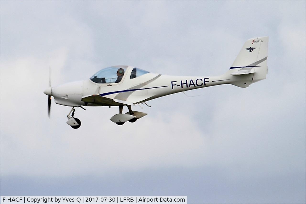 F-HACF, Aquila A210 (AT01) C/N AT01-125, Aquila A210 (AT01), On final rwy 25L, Brest-Bretagne airport (LFRB-BES)