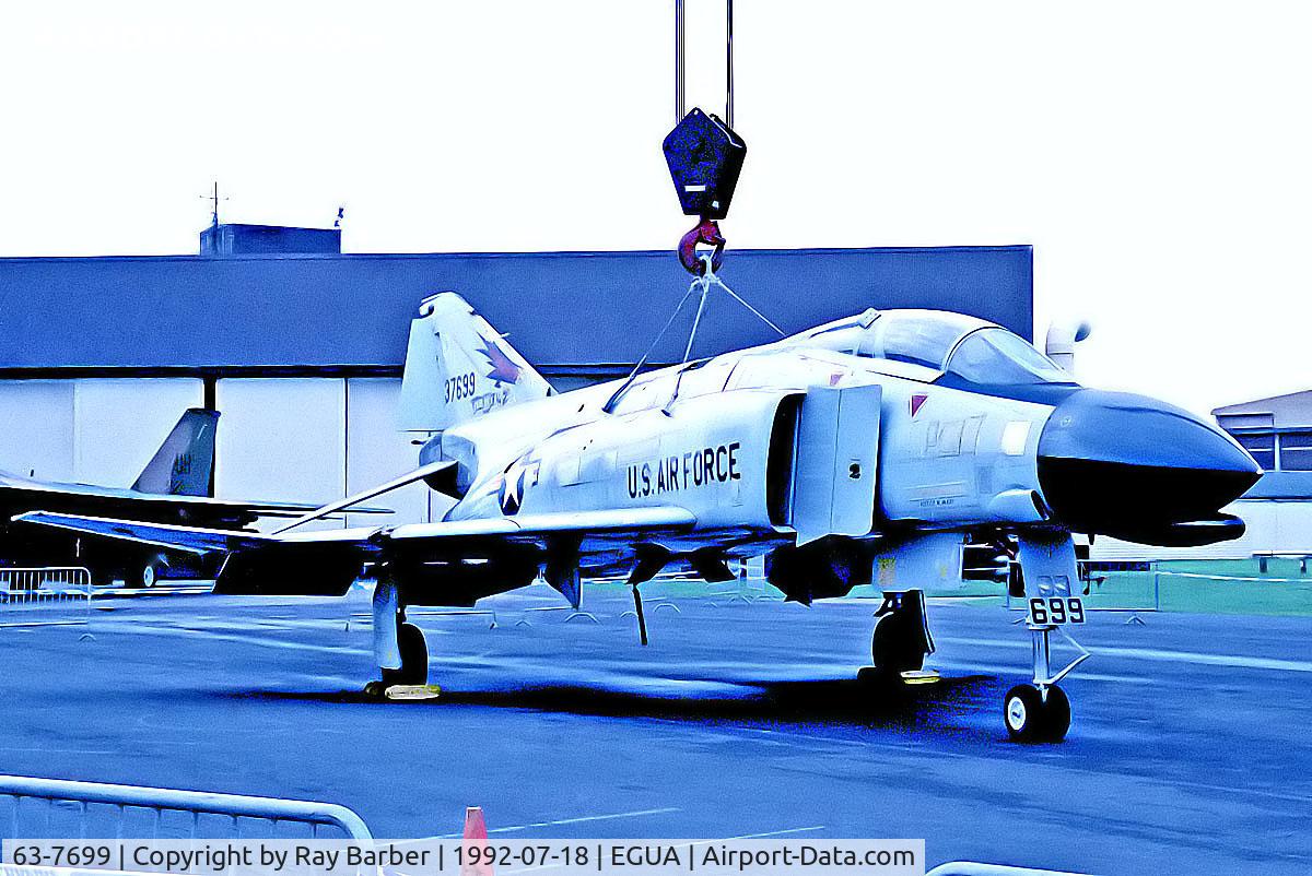 63-7699, 1963 McDonnell F-4C Phantom II C/N 839, 63-7699   (37699) McDonnell Douglas F-4C Phantom II [839] (United States Air Force) RAF Upper Heyford~G 18/07/1992