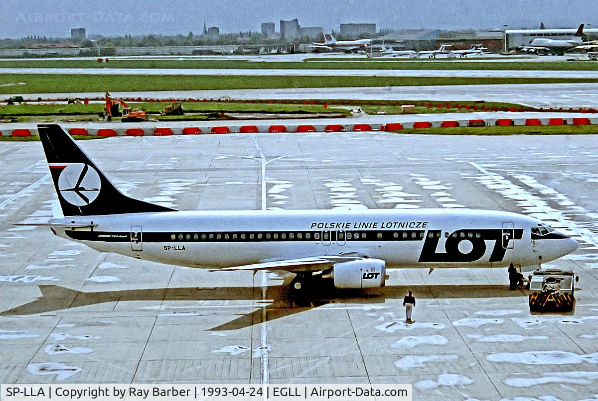 SP-LLA, 1993 Boeing 737-45D C/N 27131, SP-LLA   Boeing 737-45D [27131] (LOT Polish Airlines) Heathrow~G 24/04/1993