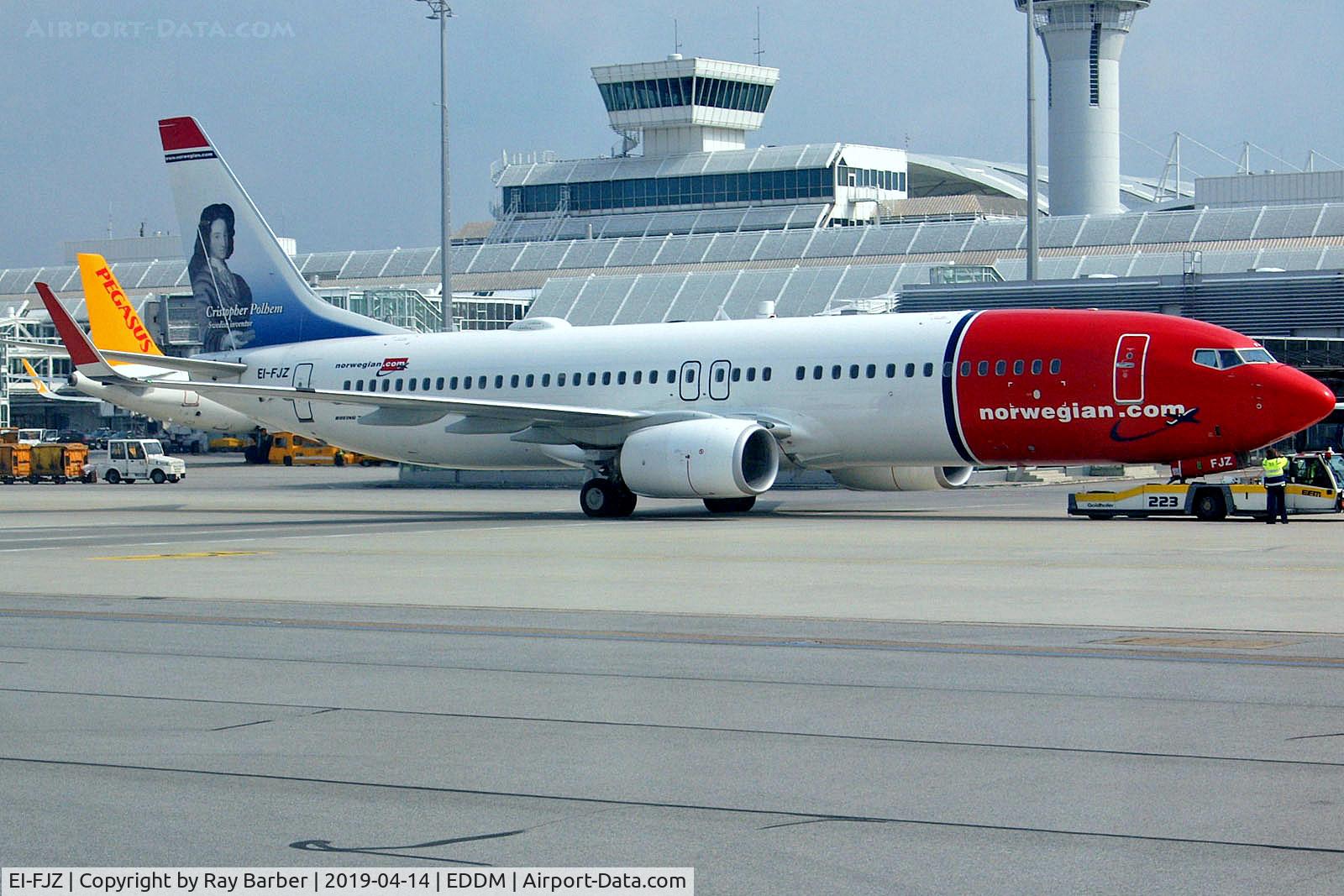 EI-FJZ, 2016 Boeing 737-800 C/N 42082, EI-FJZ   Boeing 737-800 [42082] (Norwegian Air Int'l) Munich-Franz Josef Strauss~D 14/04/2019