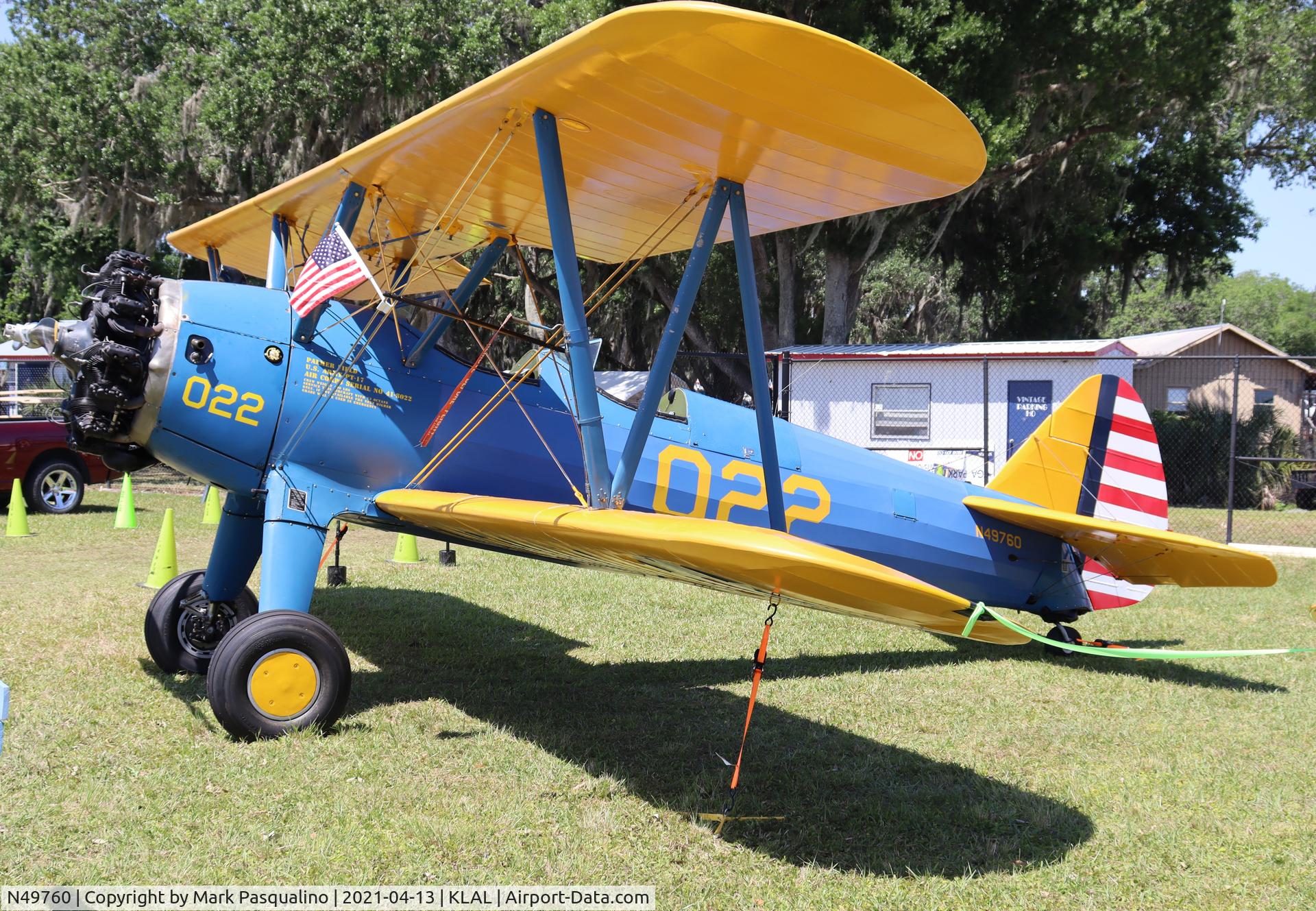 N49760, 1941 Boeing A75N1(PT17) C/N 75-1581, Stearman
