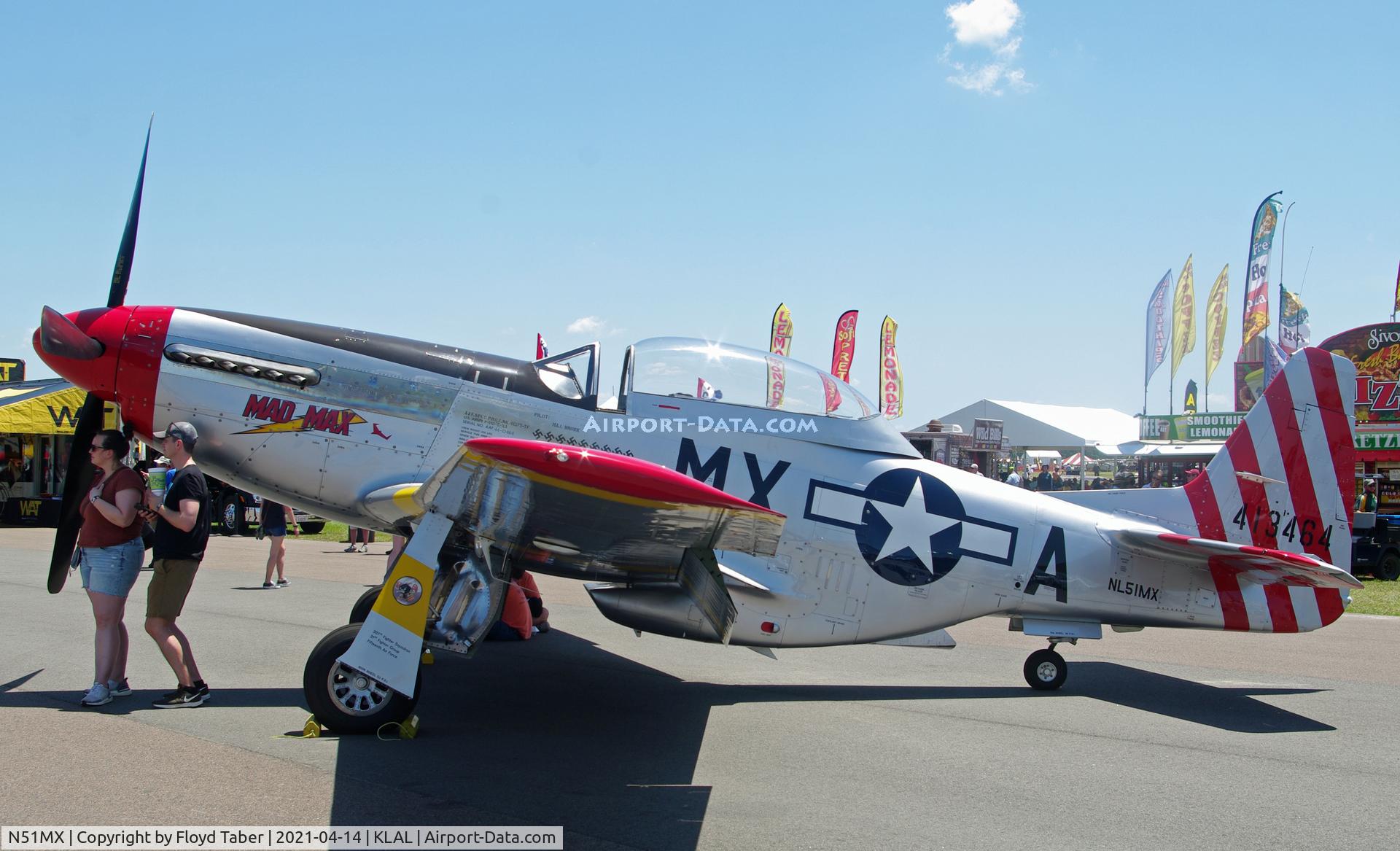 N51MX, 1944 North American F-51D Mustang C/N 45-11559, Sun n Fun 2021 Warbird