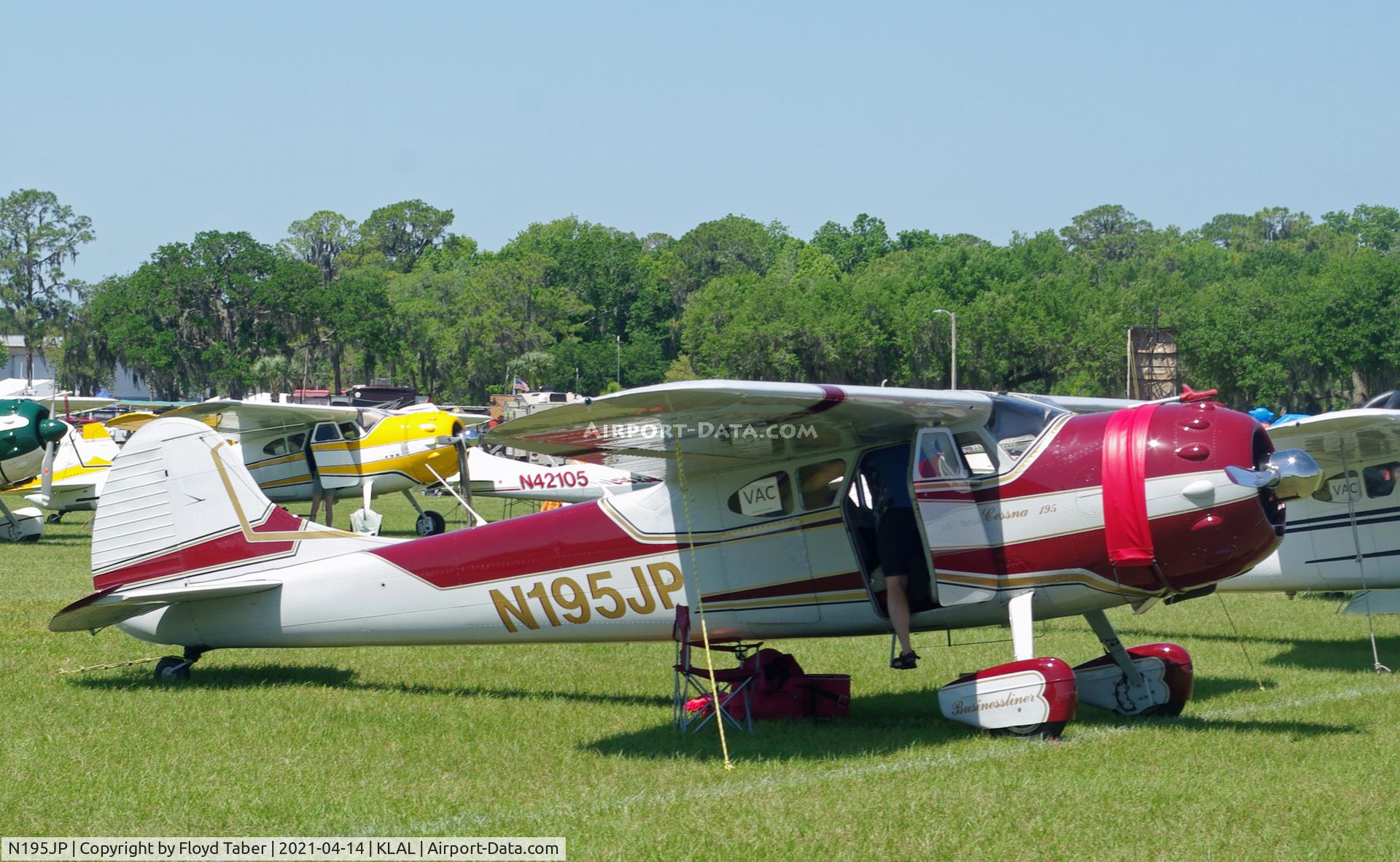 N195JP, 1951 Cessna 195 C/N 7673, Sun n Fun 2021