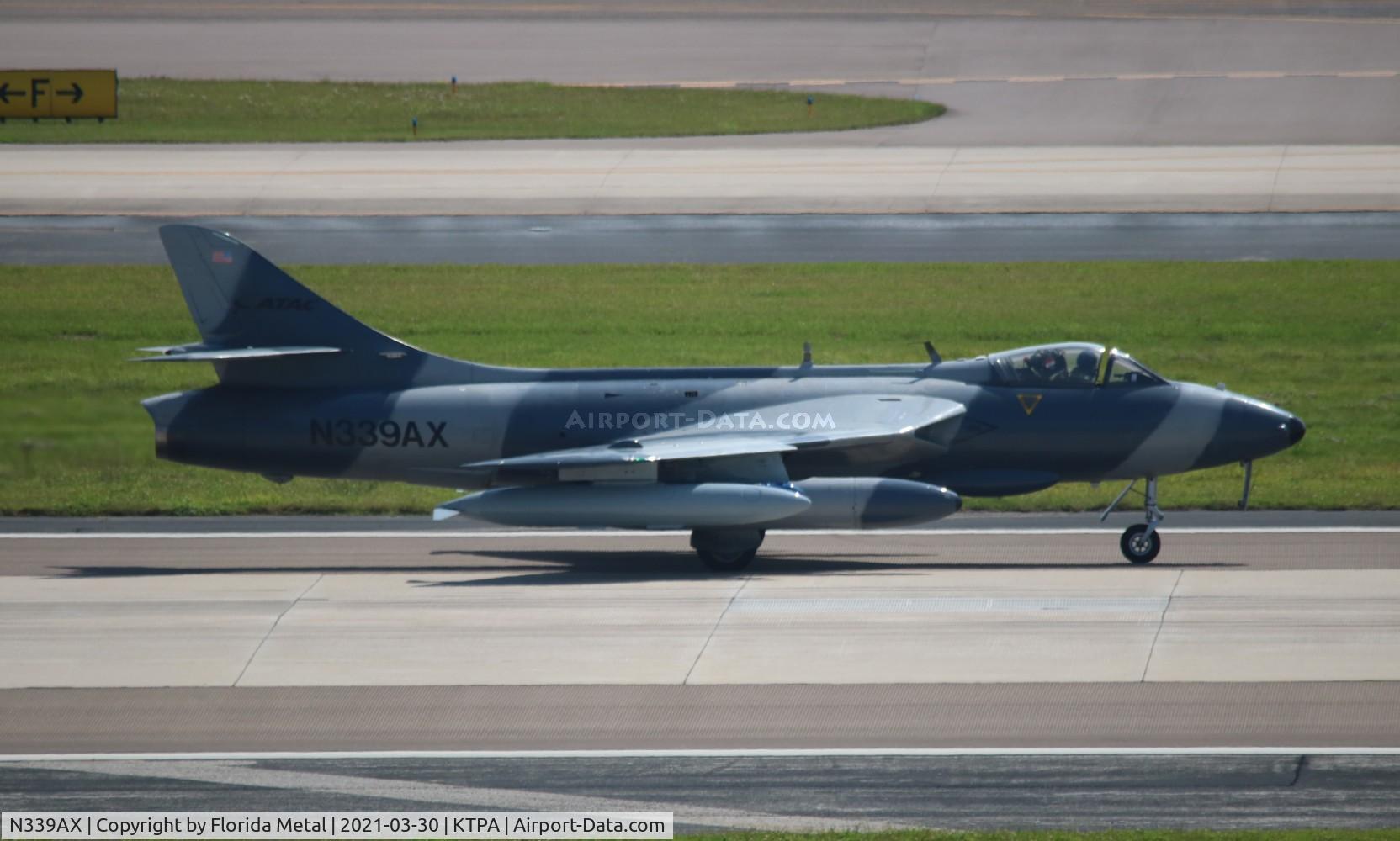 N339AX, 1959 Hawker Hunter MK.58A C/N 41H-697427, Hunter