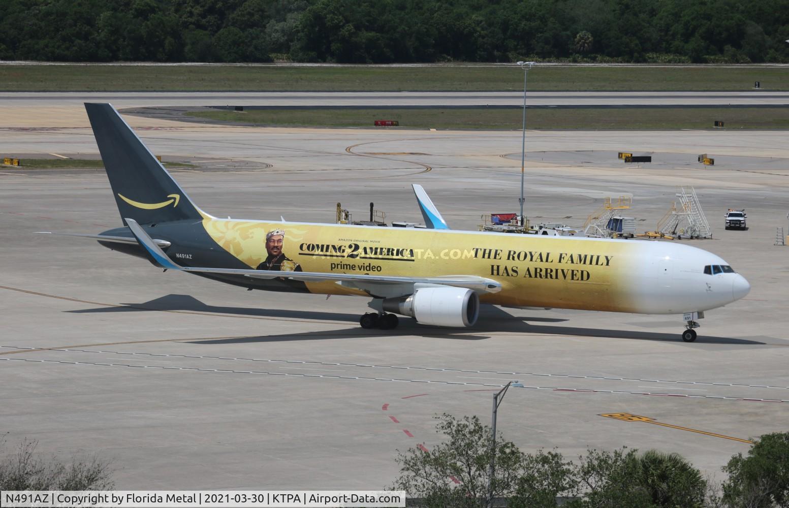 N491AZ, 1998 Boeing 767-323 C/N 29429, Amazon Prime Air