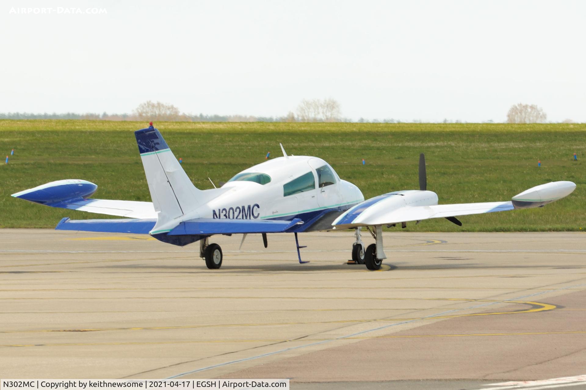 N302MC, 1973 Cessna T310Q C/N 310Q0909, Parked at Norwich.