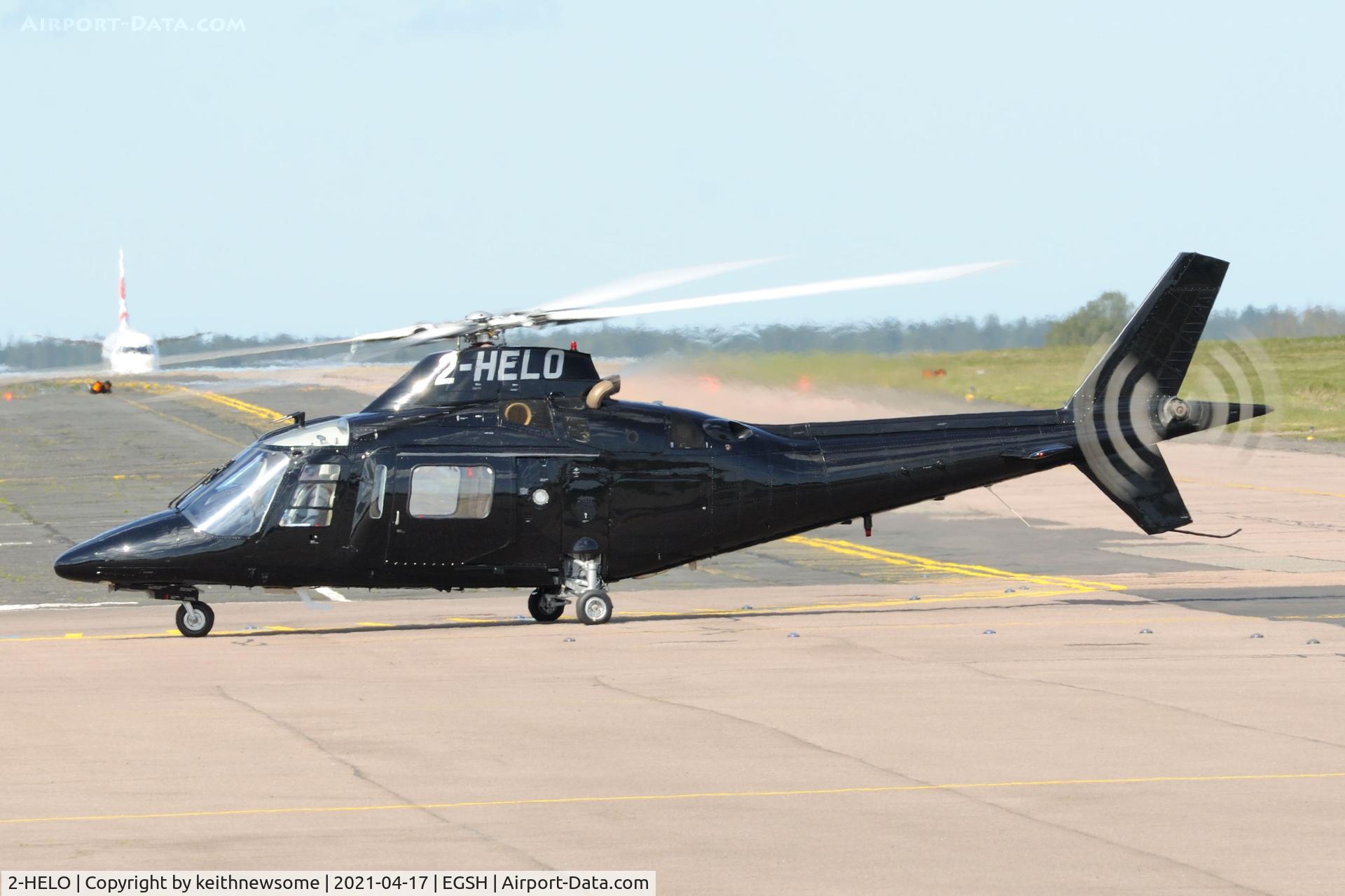2-HELO, 1995 Agusta A-109C C/N 7630, Arriving at Norwich.