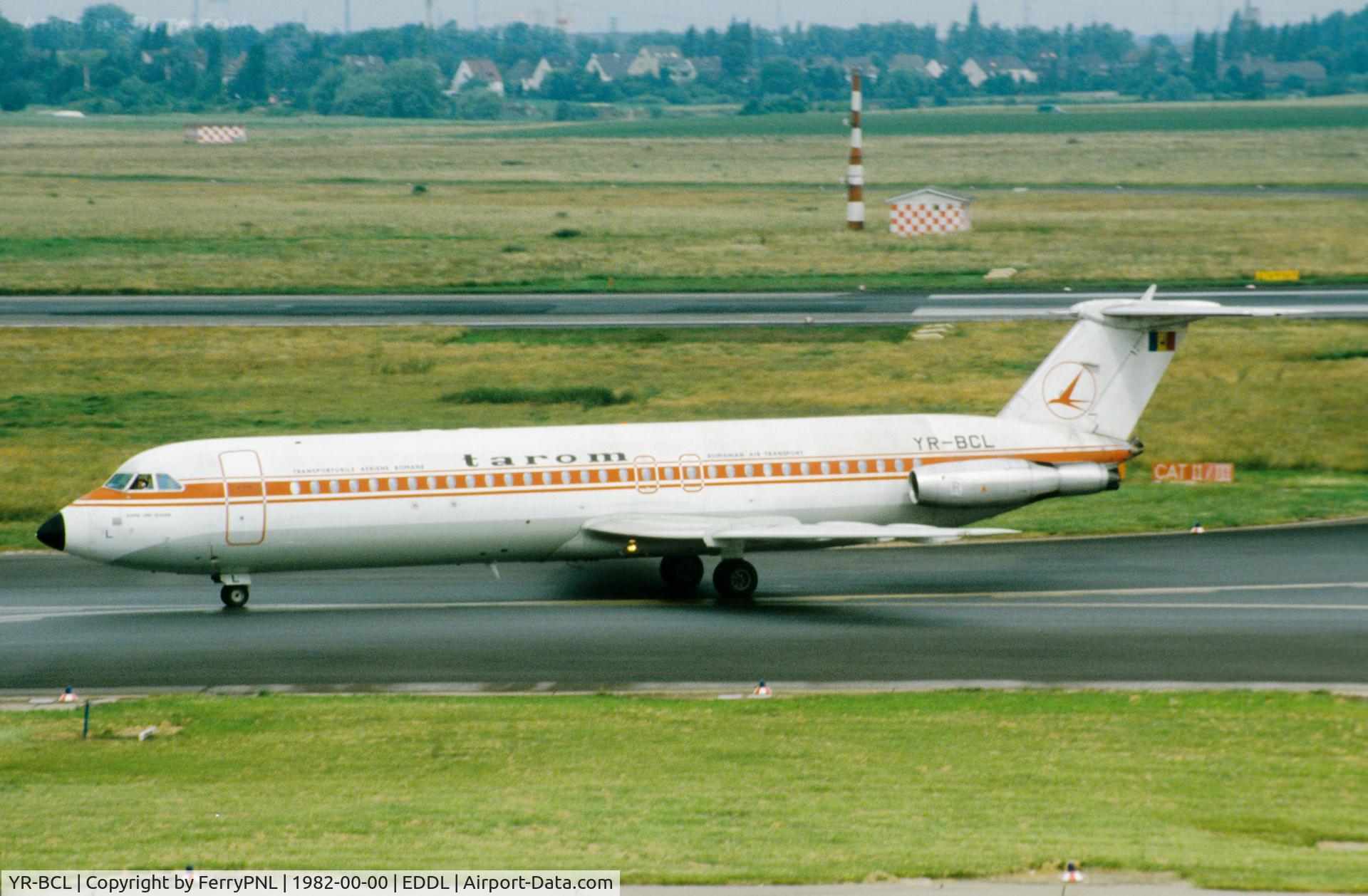 YR-BCL, 1977 BAC 111-525FT One-Eleven C/N BAC.255, Tarom BAC 1-11 arriving in DUS