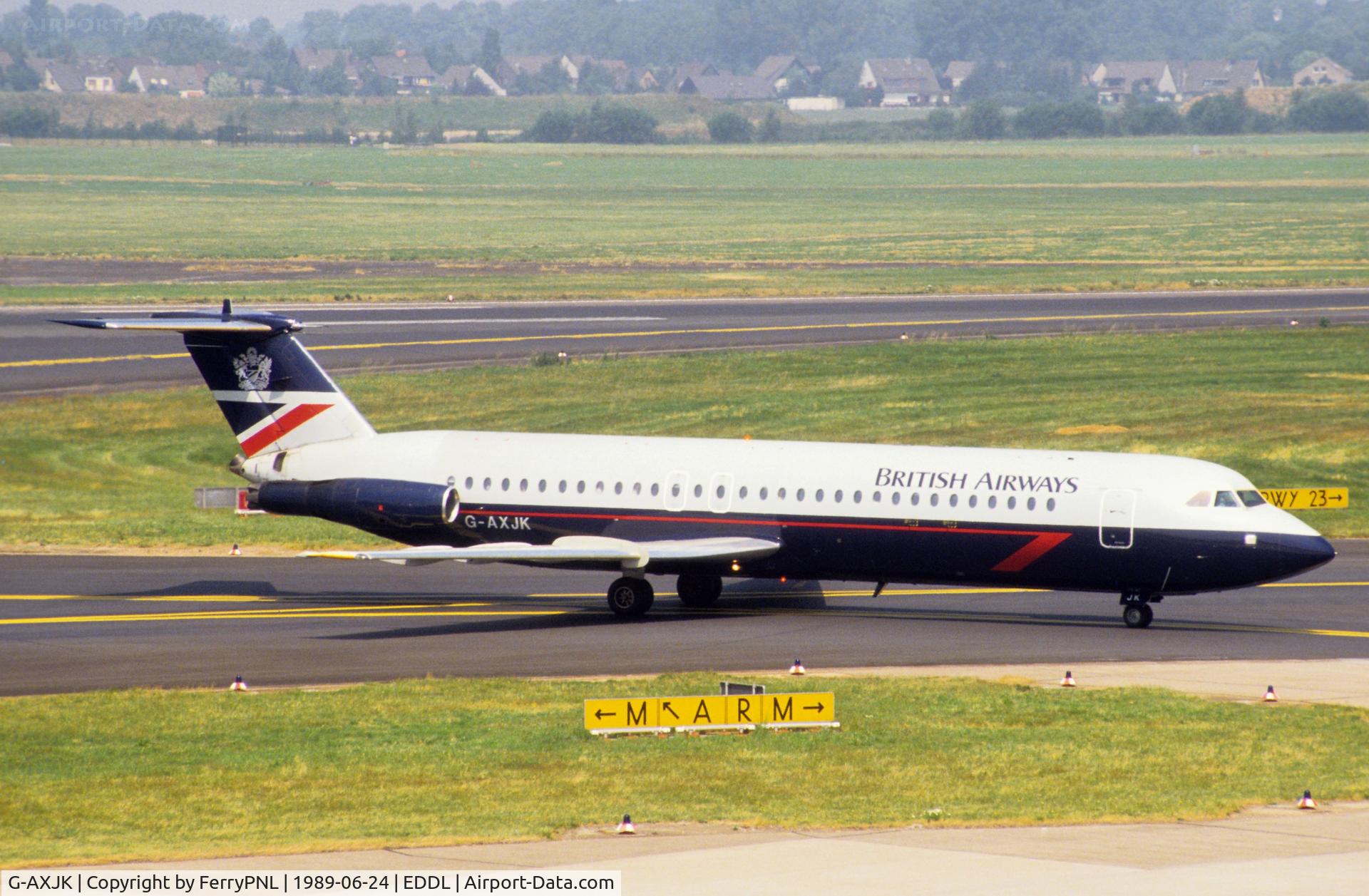 G-AXJK, 1969 BAC 111-501EX One-Eleven C/N BAC.191, British Airways BAC 1-11 arriving in DUS