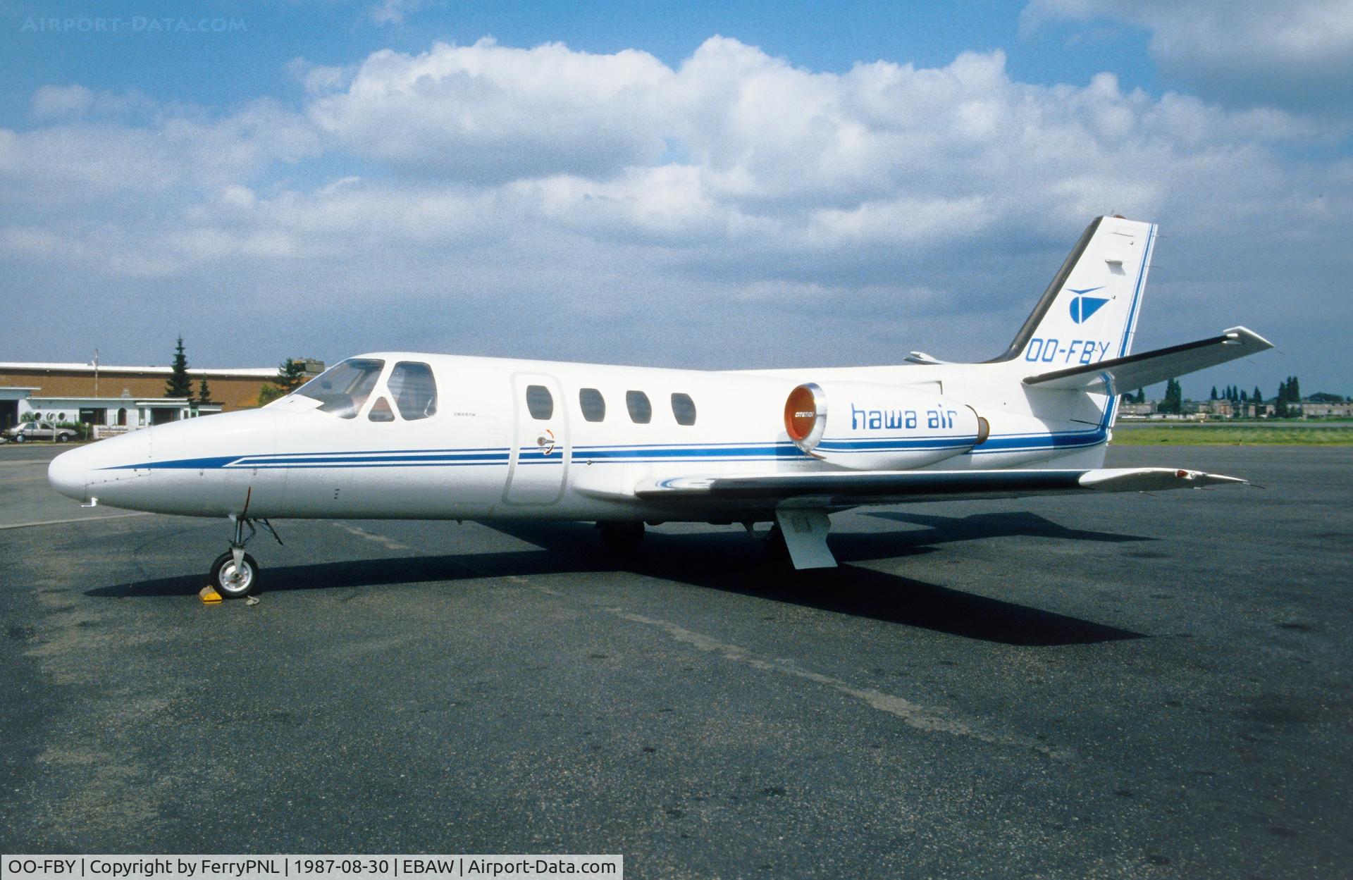 OO-FBY, 1973 Cessna 500 Citation I C/N 500-0093, Hawa Air Ce500