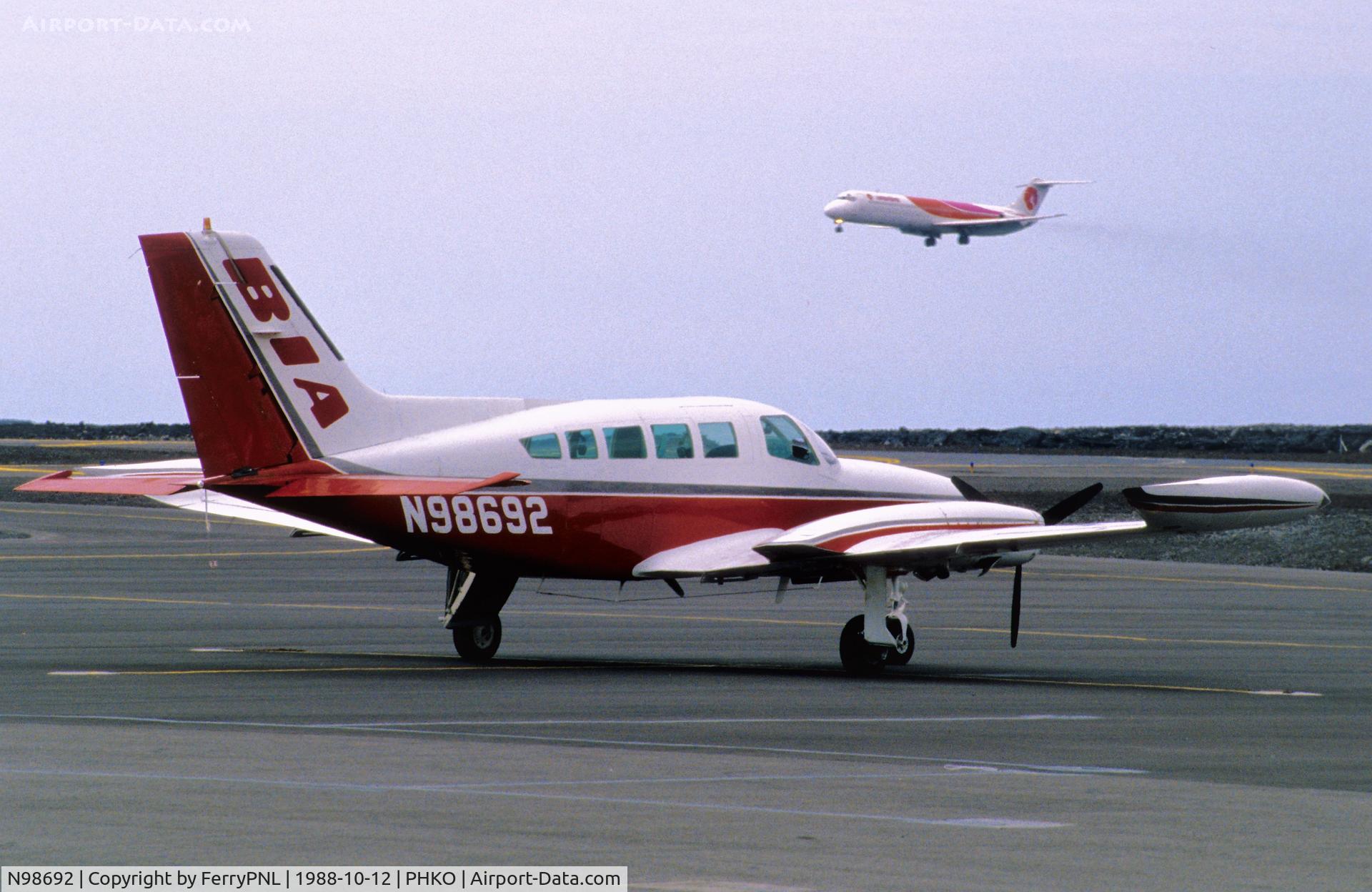 N98692, 1976 Cessna 402B C/N 402B1050, BIA Ce402