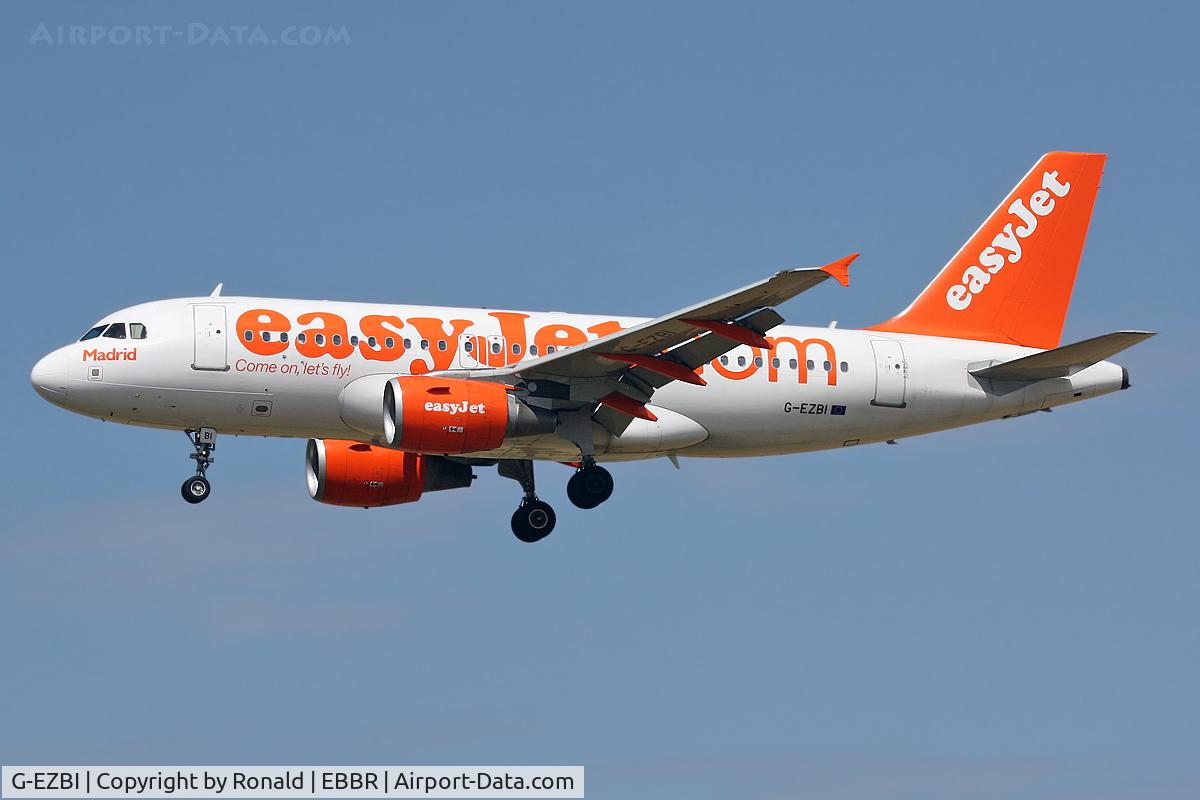 G-EZBI, 2006 Airbus A319-111 C/N 3003, at bru