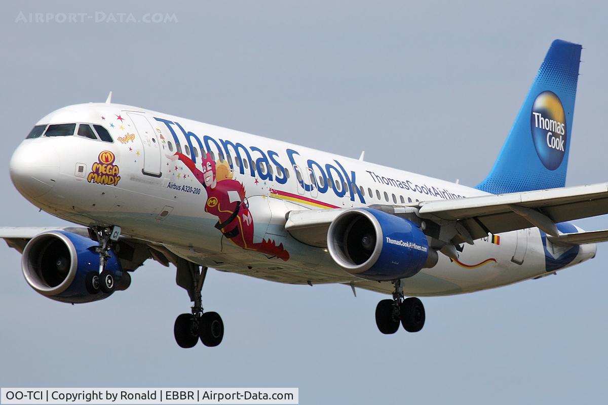 OO-TCI, 2003 Airbus A320-214 C/N 1975, at bru