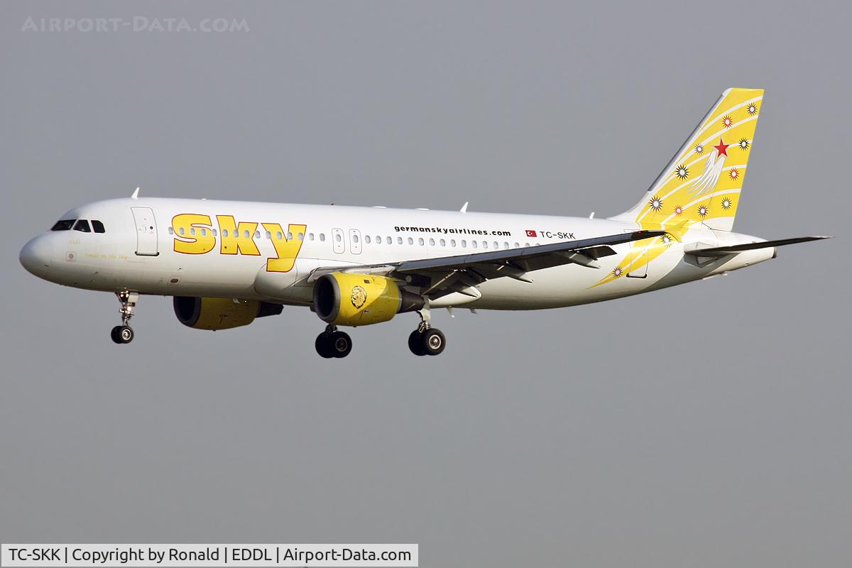 TC-SKK, 1990 Airbus A320-211 C/N 148, at dus