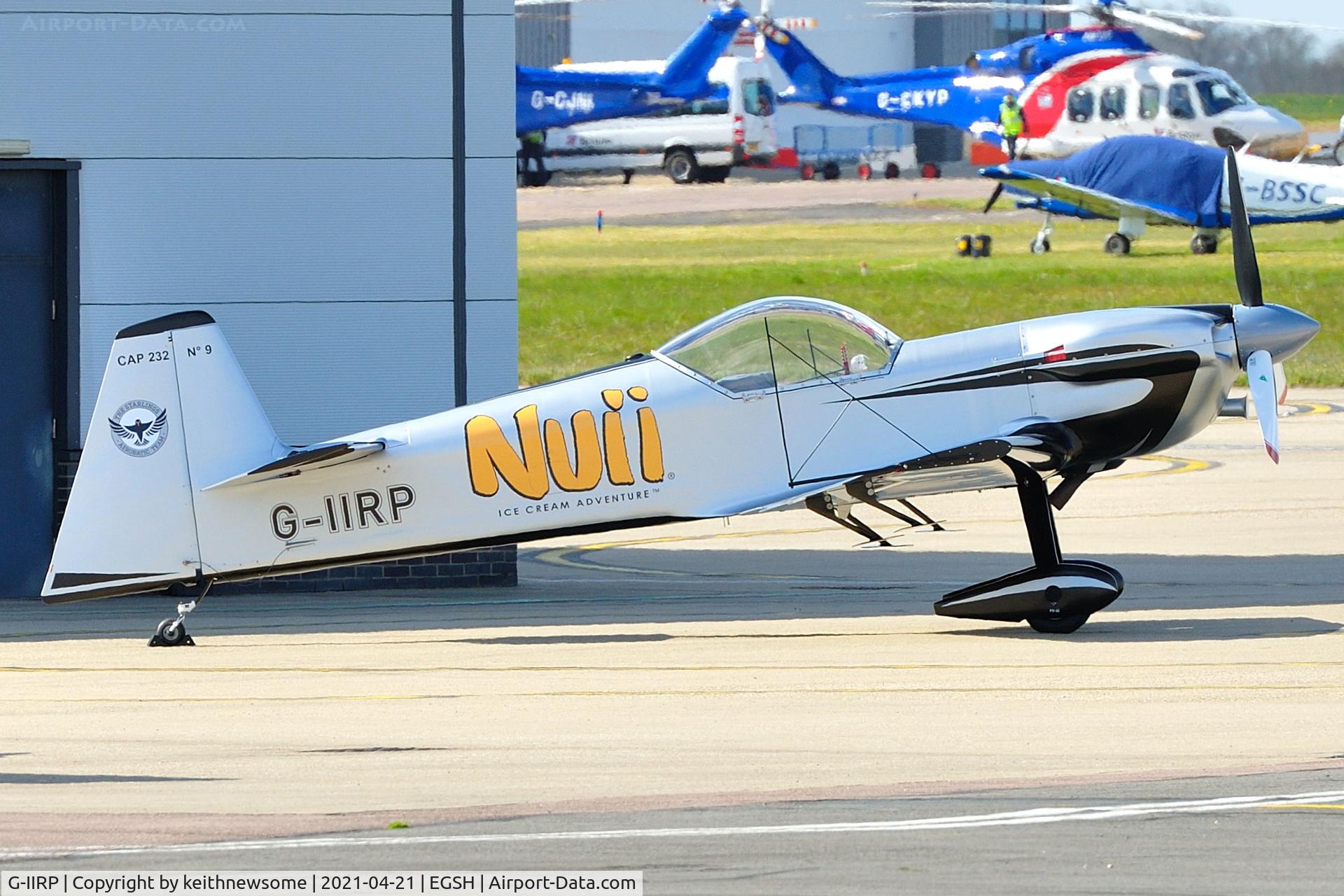 G-IIRP, 1998 Mudry CAP-232 C/N 09, Removed from hangar decorated.