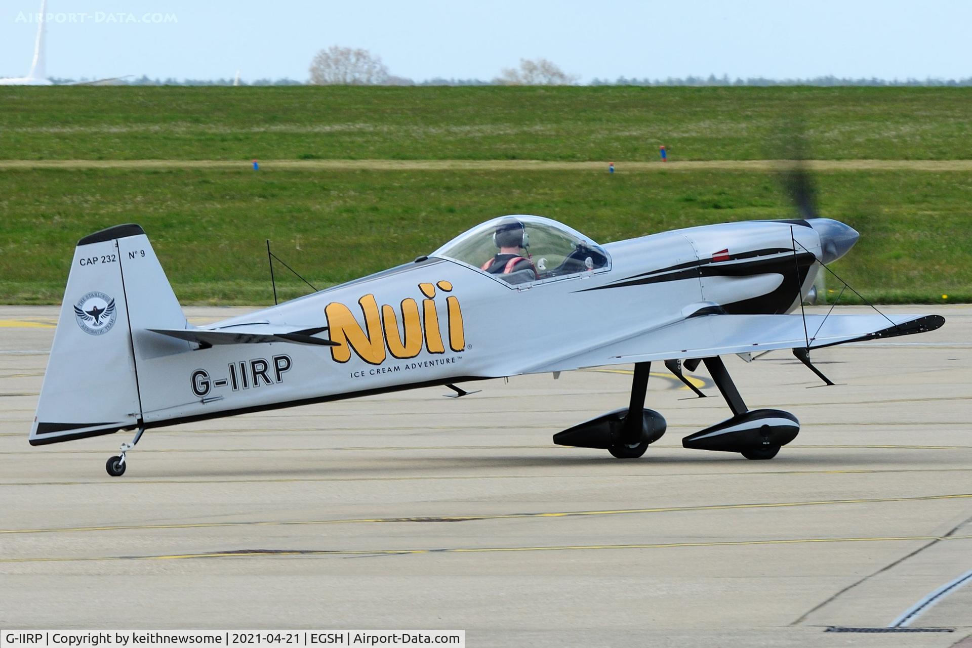 G-IIRP, 1998 Mudry CAP-232 C/N 09, Removed from hangar decorated.