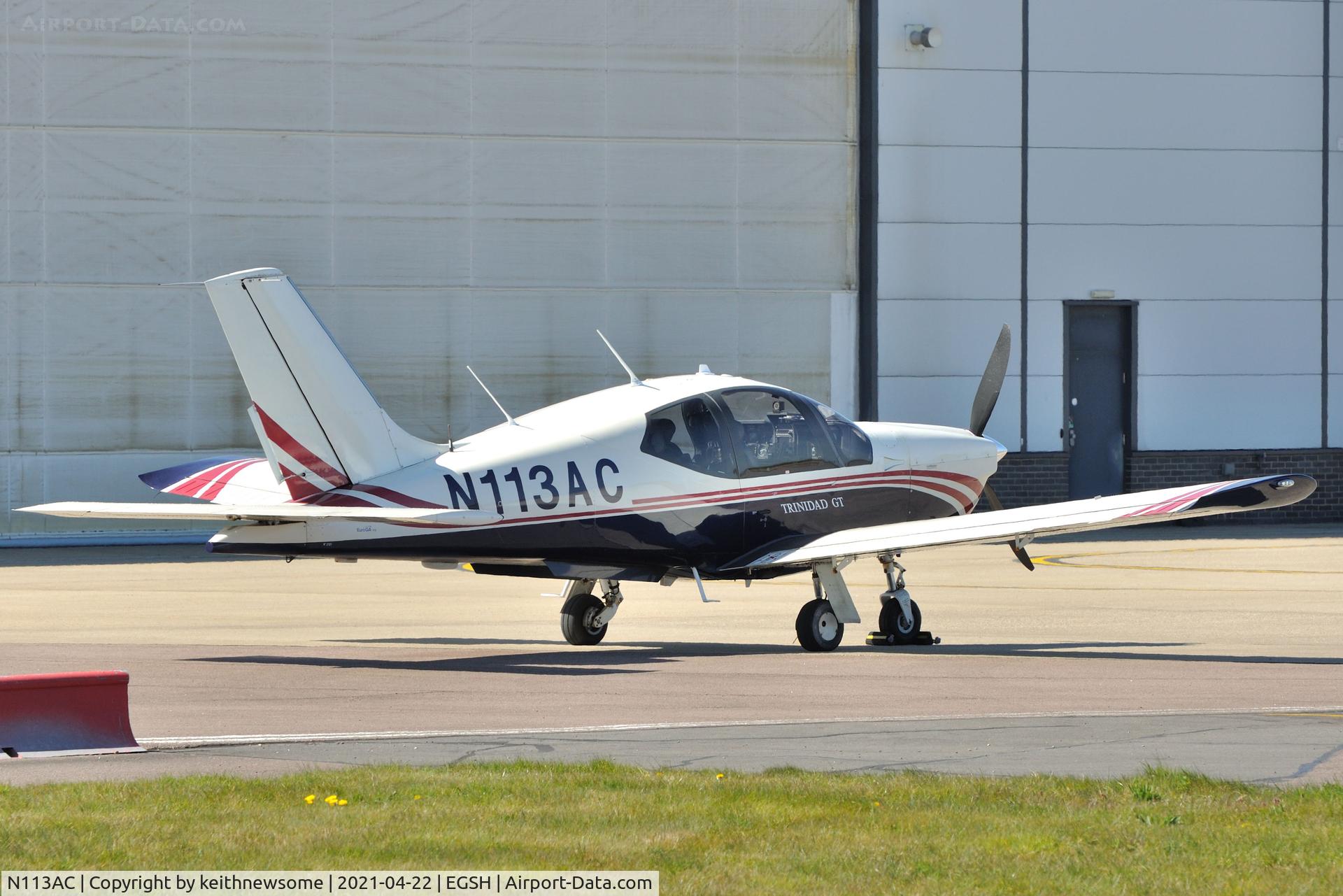 N113AC, 2002 Socata TB-20 Trinidad C/N 2121, Parked at Norwich.