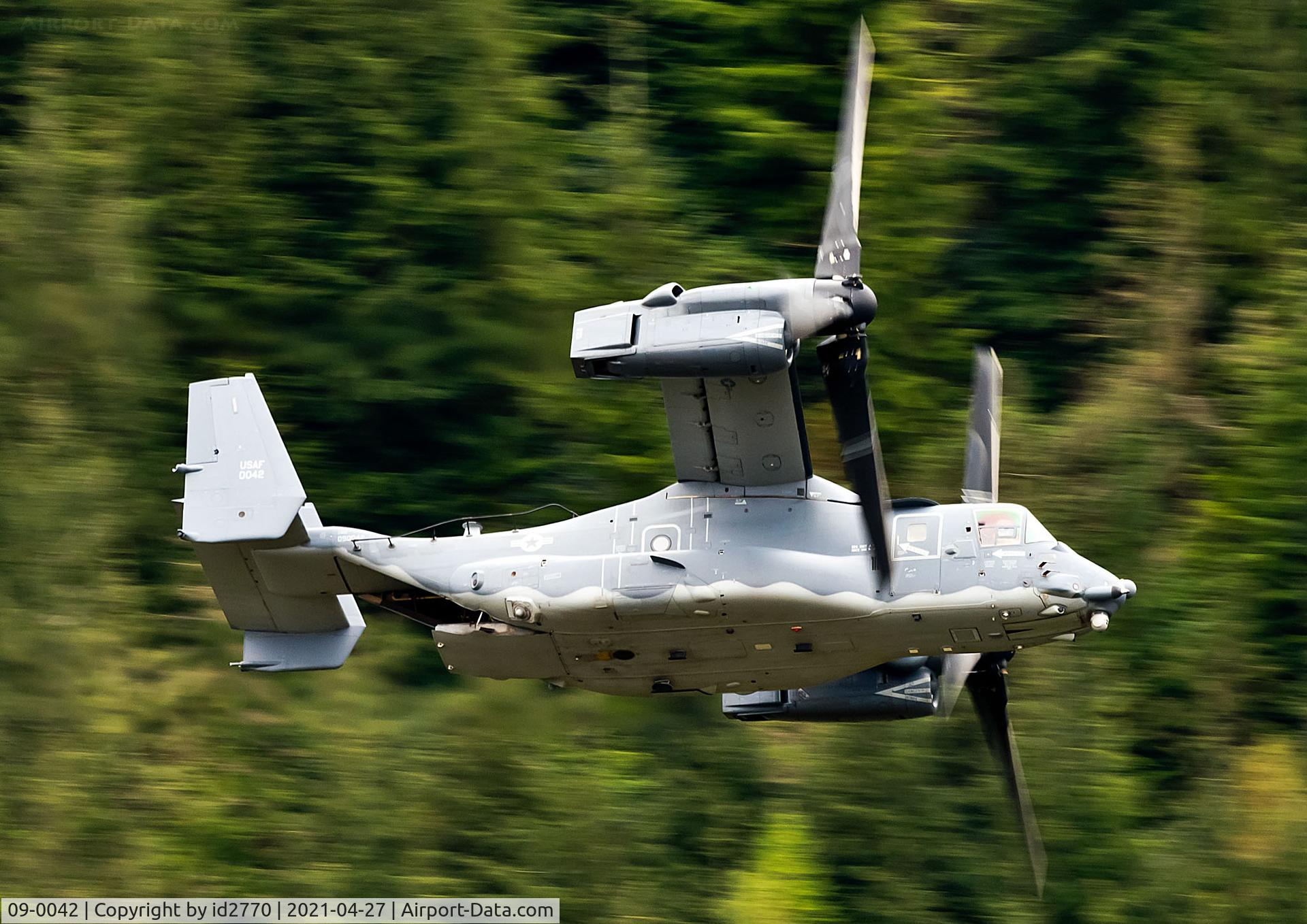 09-0042, 2008 Bell-Boeing CV-22B Osprey C/N D1023, Low Level in Wales
