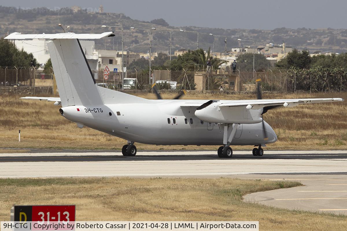 9H-CTG, 1990 De Havilland Canada DHC-8-102 Dash 8 C/N 222, Runway 31