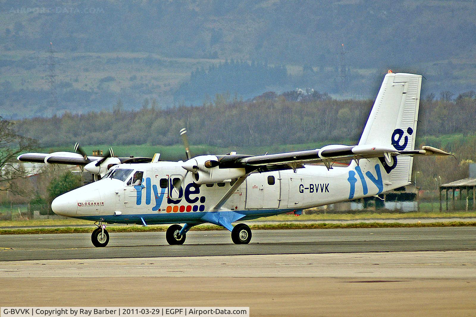 G-BVVK, 1980 De Havilland Canada DHC-6-310 Twin Otter C/N 666, G-BVVK   De Havilland Canada DHC-6-310 Twin Otter [666] (Flybe / Loganair) Glasgow Int'l~G 29/03/2011