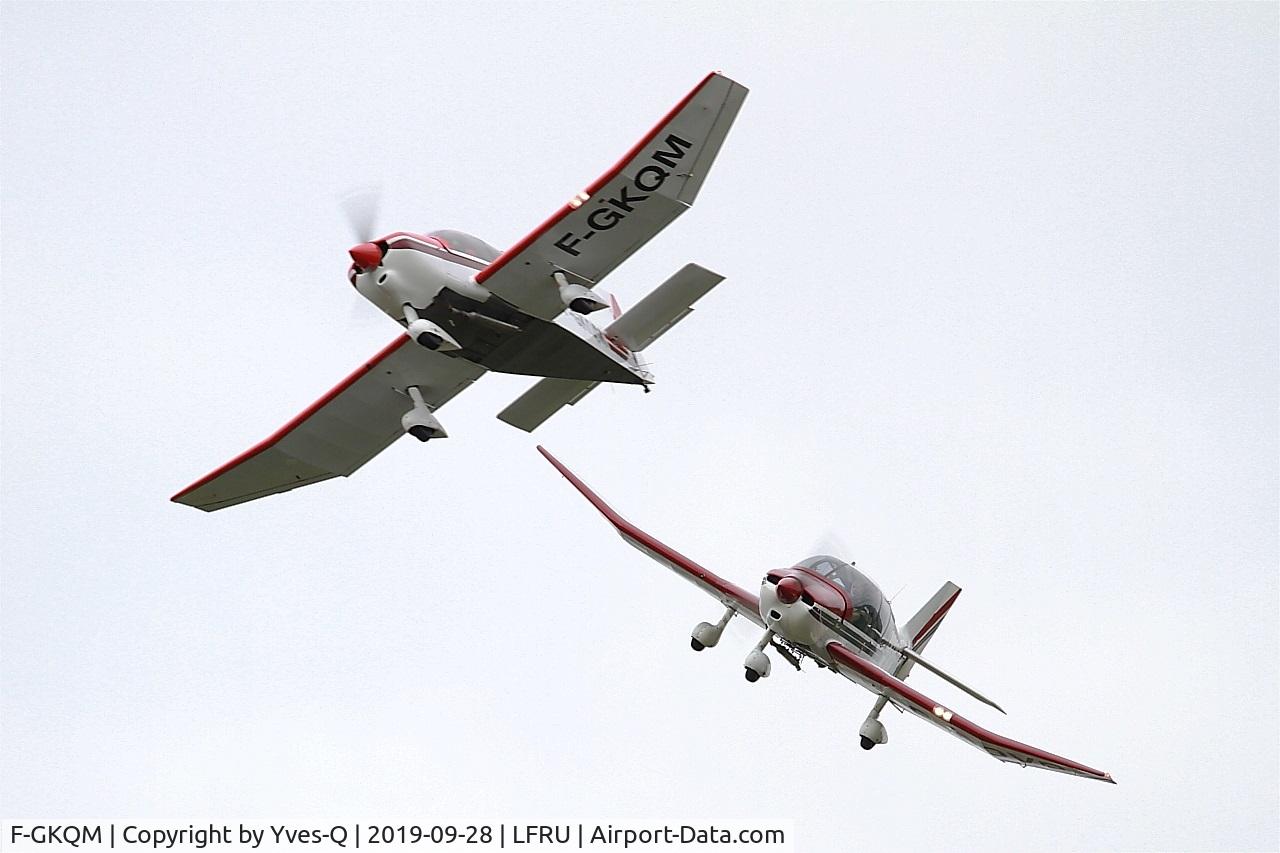 F-GKQM, Robin DR-400-120 Dauphin 2+2 C/N 2057, Robin DR.400-120 Dauphin, On display, Morlaix-Ploujean airport (LFRU-MXN) air show 2019