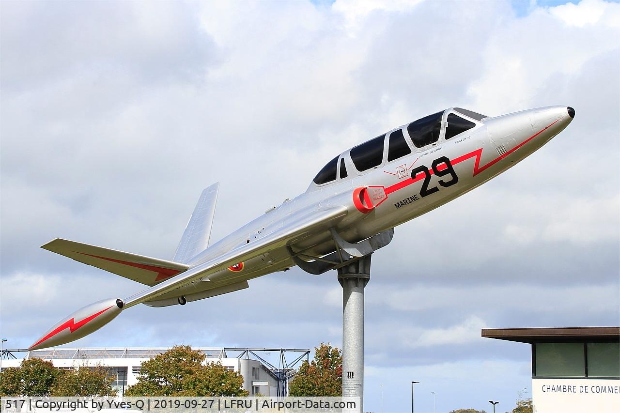 517, Fouga CM-170 Magister C/N 517, 517 - Fouga CM-170 Magister, Static display, Morlaix-Ploujean airport (LFRU-MXN)