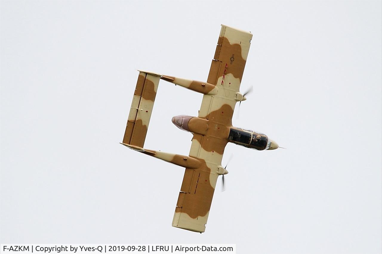 F-AZKM, 1971 North American OV-10B Bronco C/N 338-9 (305-65), North American OV-10B Bronco, On display, Morlaix-Ploujean airport (LFRU-MXN) air show 2019