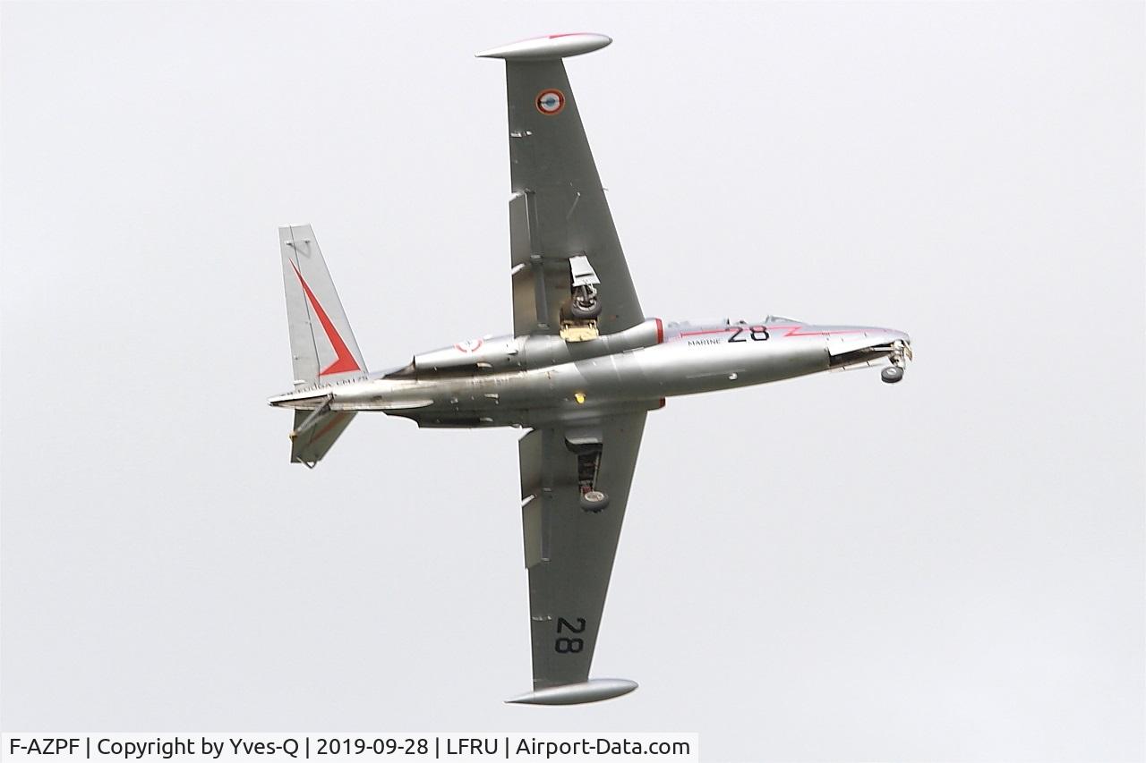 F-AZPF, Fouga CM-175 Zephyr C/N 28, Fouga CM-175 Zephyr, On display, Morlaix-Ploujean airport (LFRU-MXN) Air show 2019