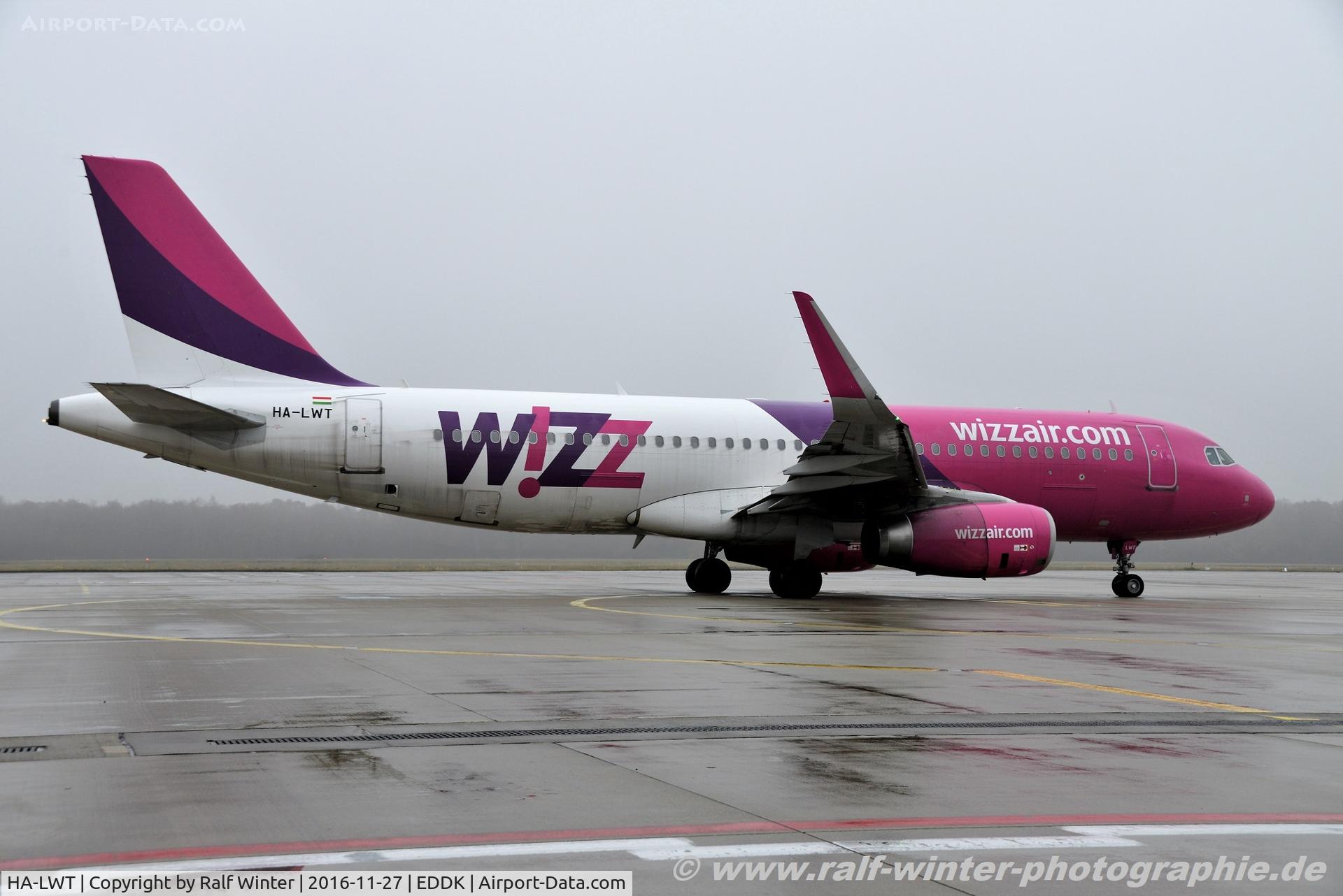HA-LWT, 2013 Airbus A320-232 C/N 5615, Airbus A320-232(W) - W6 WZZ Wizz Air - 5615 - HA-LWT - 27.11.2016 - CGN