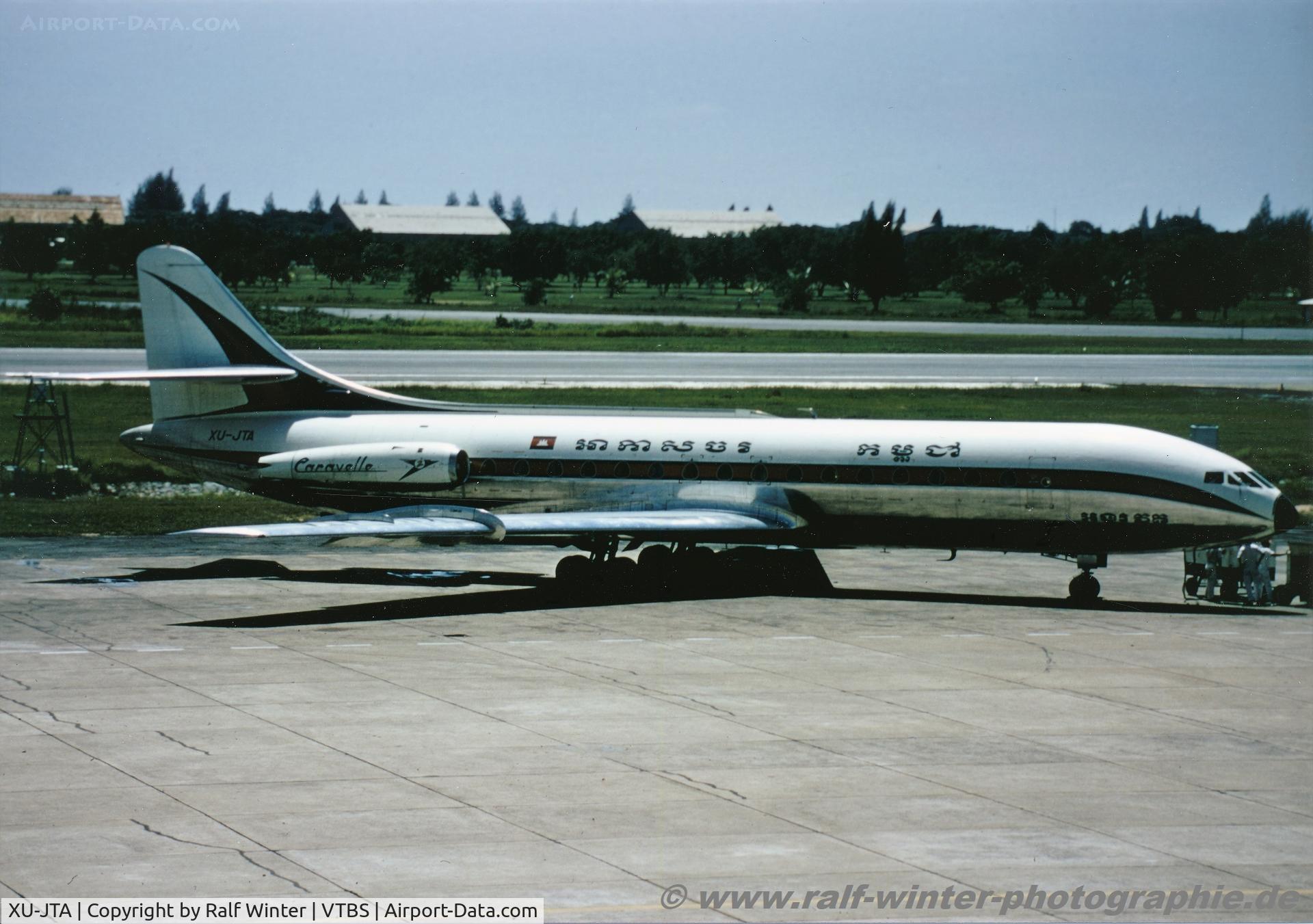 XU-JTA, 1963 Sud Aviation SE-210 Caravelle III C/N 145, Sud Aviation SE-210 Caravelle III - Air Cambodge - 145 - XU-JTA - 03.10.1970 - BKK