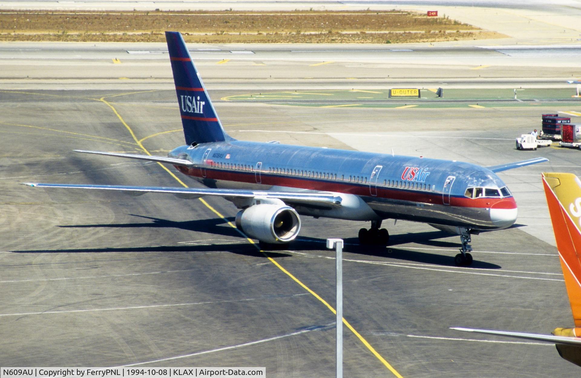 N609AU, 1983 Boeing 757-225 C/N 22205, USAir B752 arriving