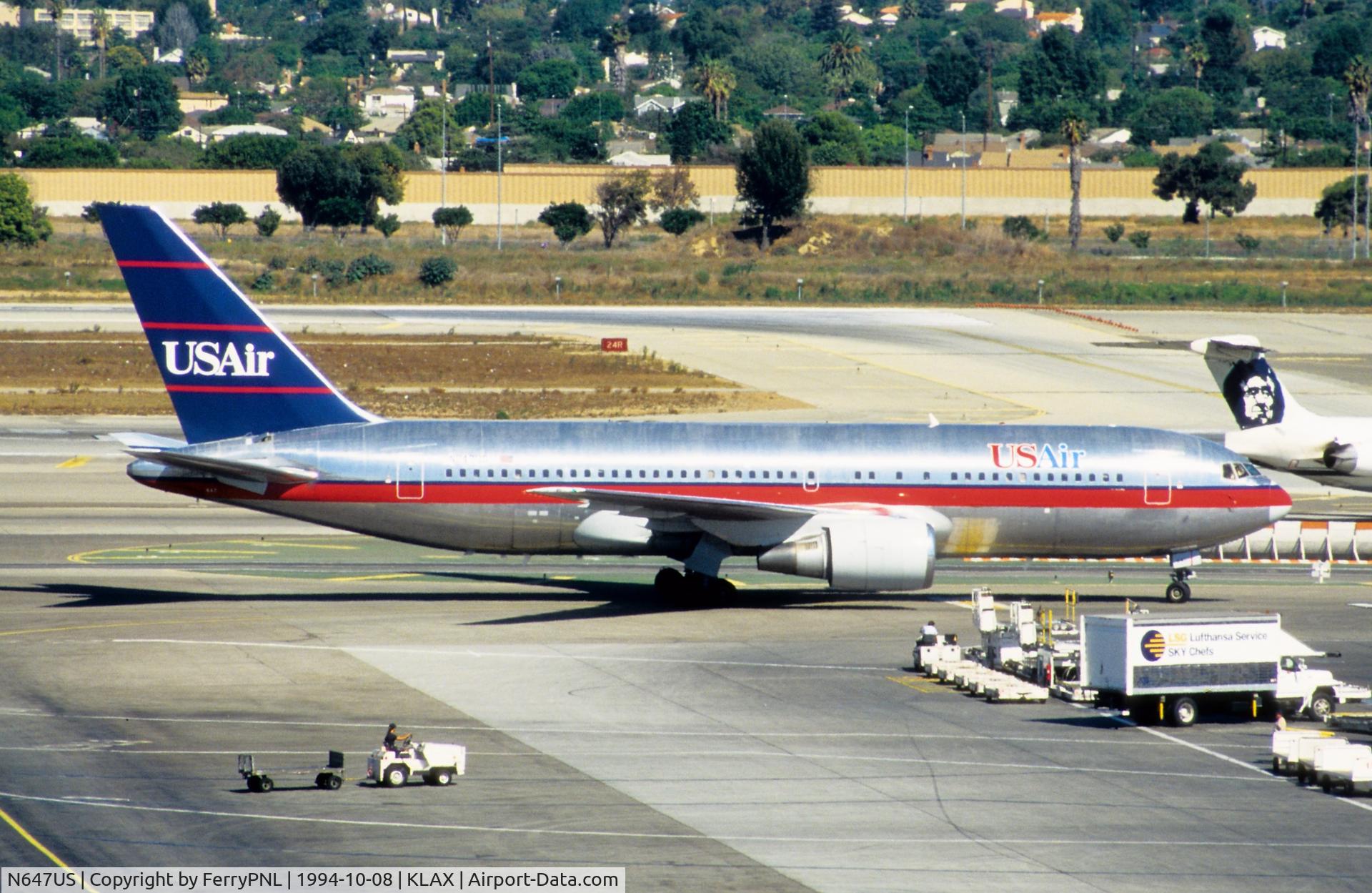 N647US, 1987 Boeing 767-201/ER C/N 23899, Arrival of USAir B762