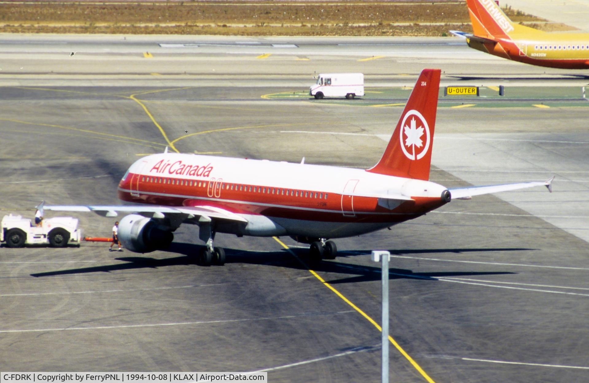 C-FDRK, 1990 Airbus A320-211 C/N 084, Air Canada A320 pushed-back