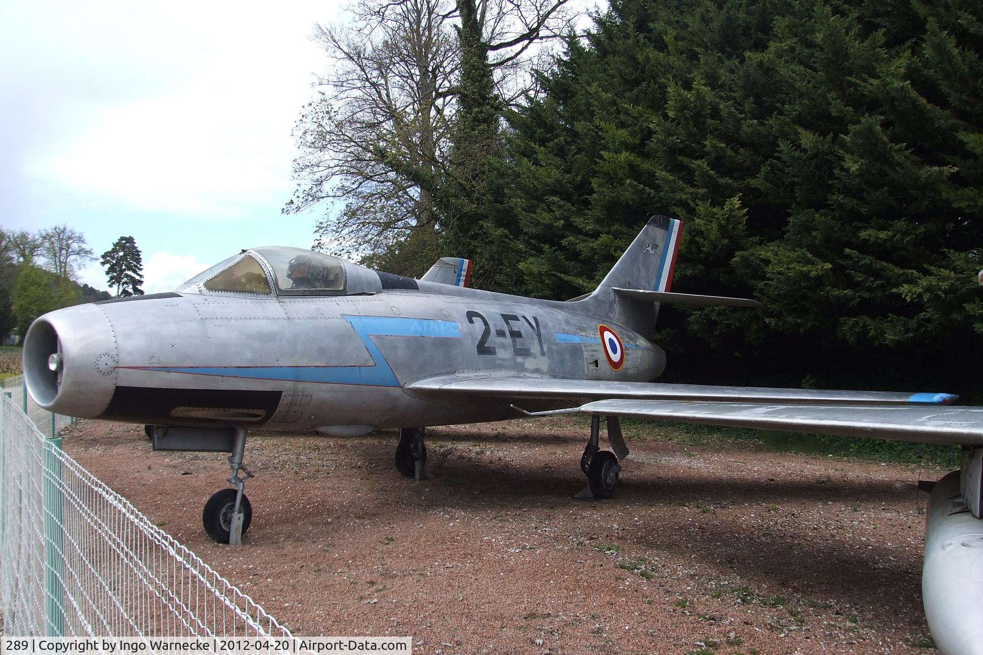 289, Dassault Mystere IVA C/N 289, Dassault Mystere IV A at the Musee de l'Aviation du Chateau, Savigny-les-Beaune