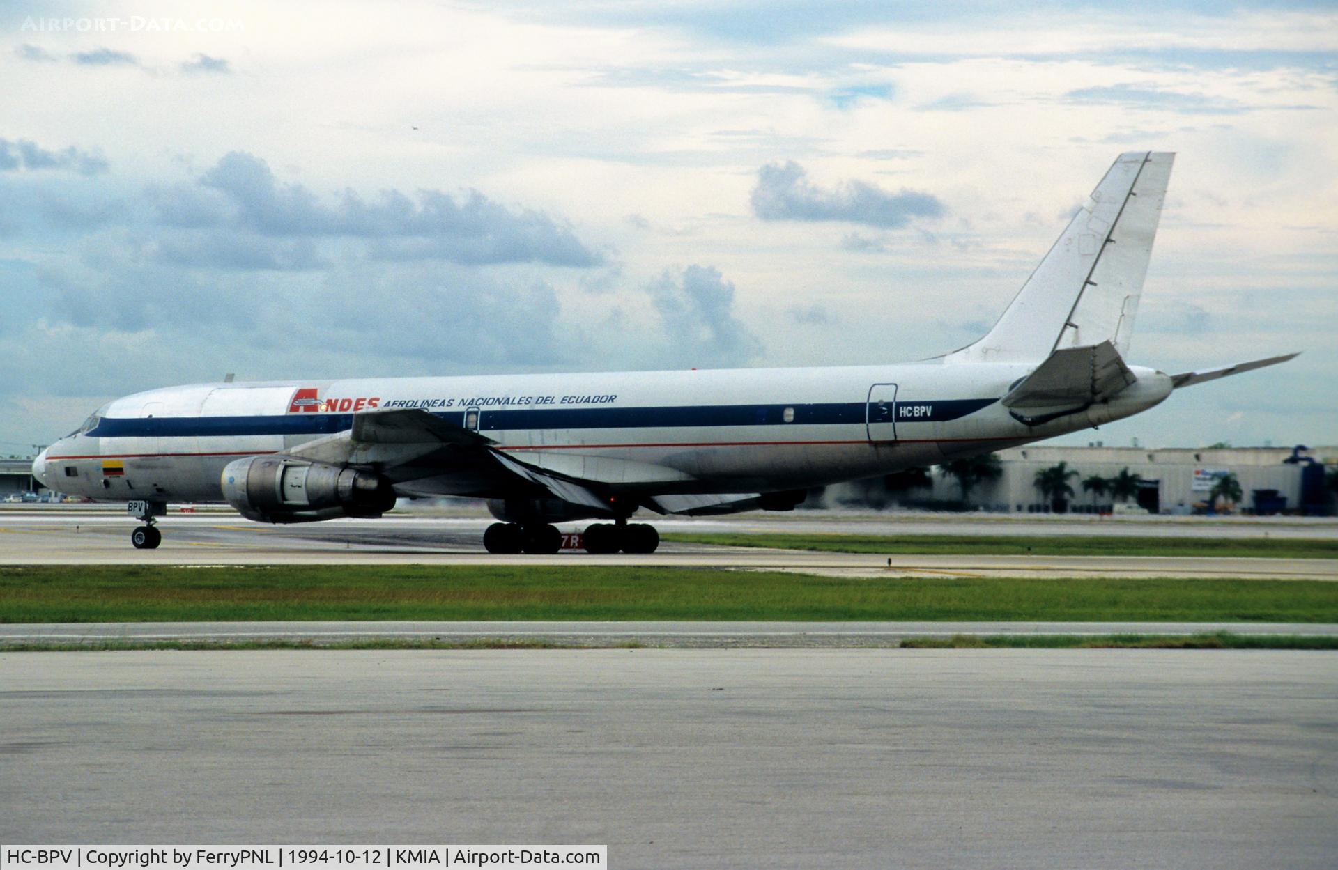 HC-BPV, 1964 Douglas DC-8-54(F) C/N 45651, Andes DC-8-54F lining-up