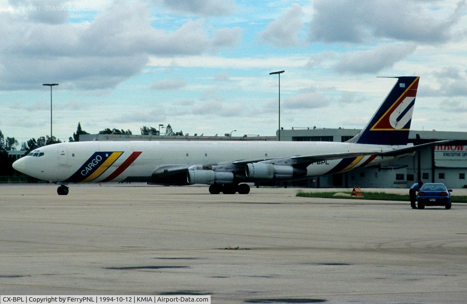 CX-BPL, 1967 Boeing 707-331C C/N 19435, Aerolineas Uruguayas Taxiing for departure