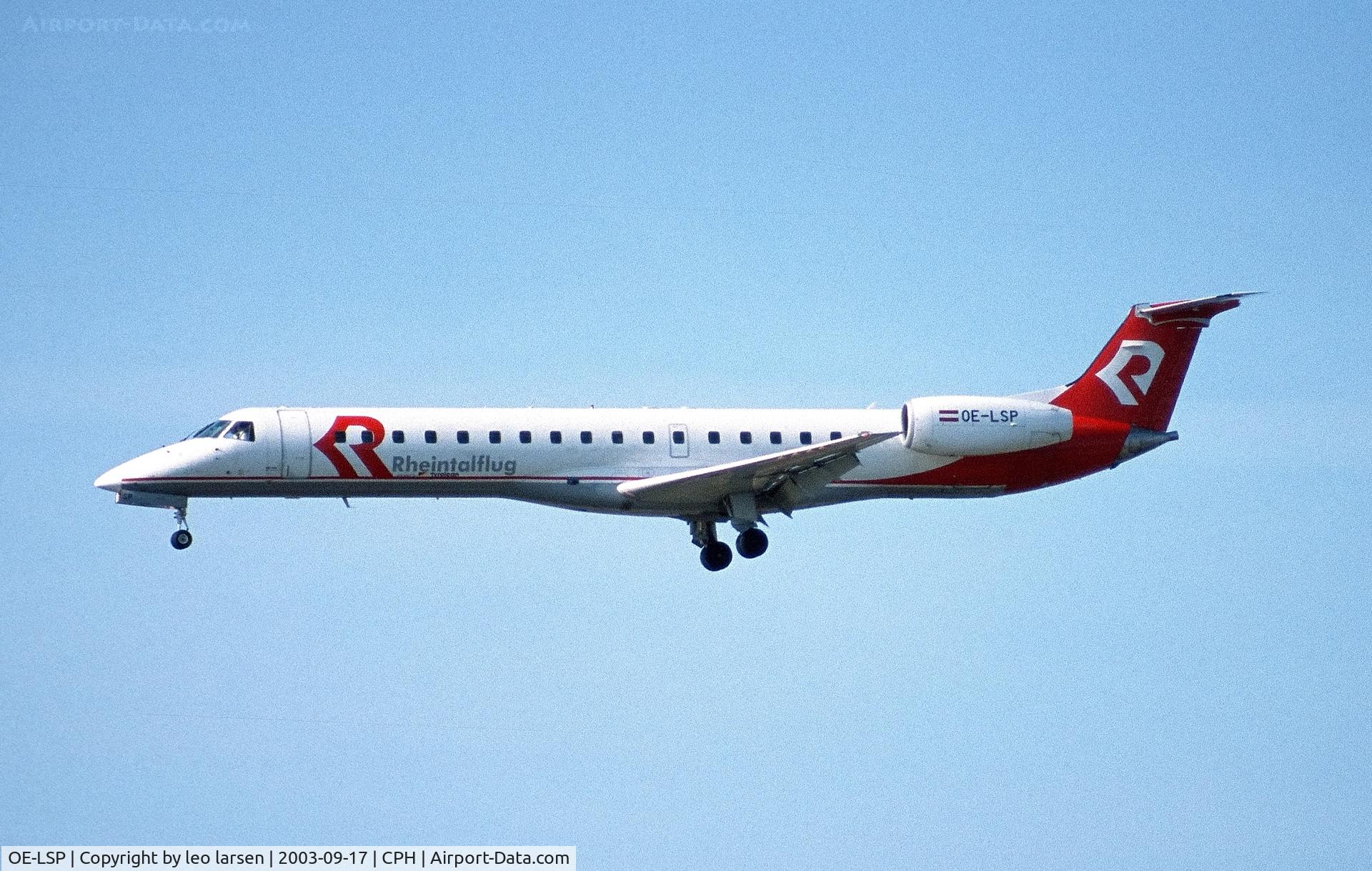 OE-LSP, 2000 Embraer EMB-145MP (ERJ-145MP) C/N 145337, Copenhagen 17.9.2003