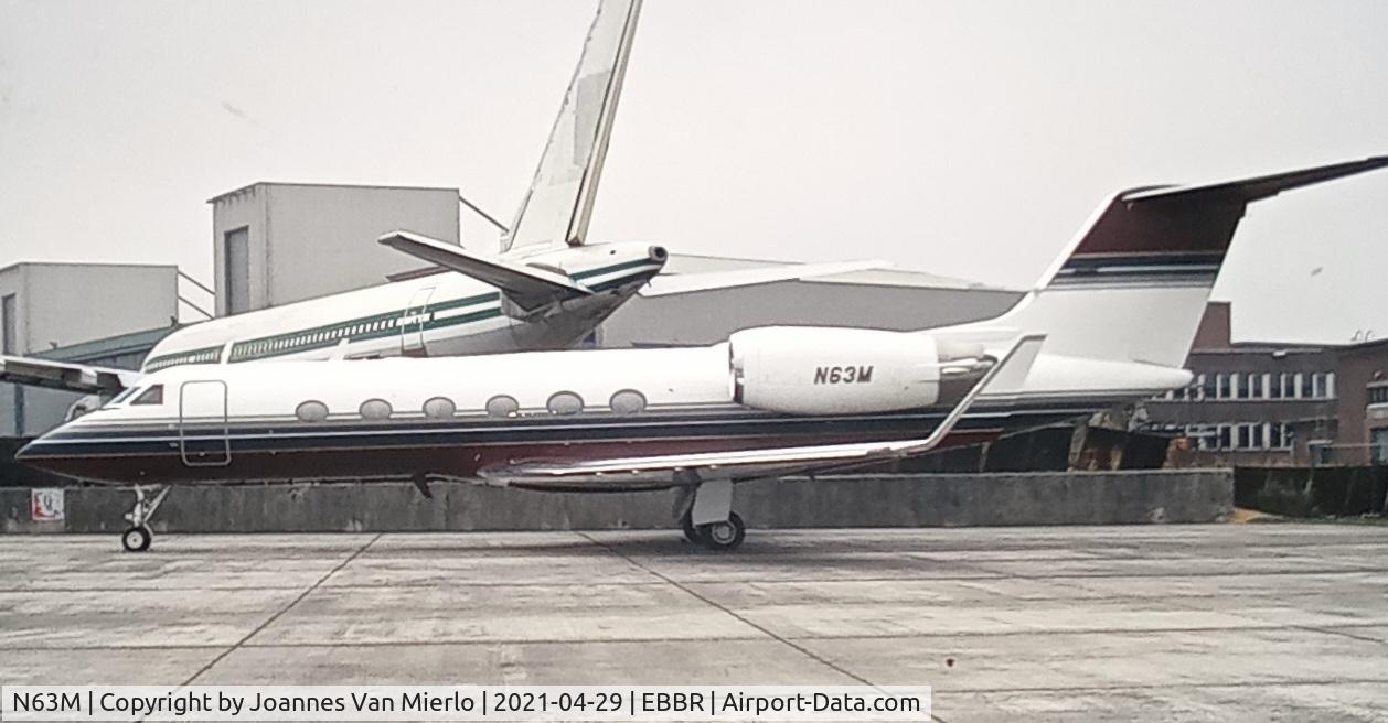 N63M, 1990 Gulfstream Aerospace Gulfstream IV C/N 1152, scan from slide
