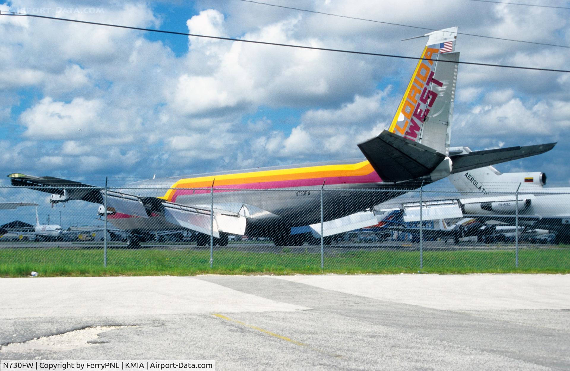 N730FW, 1967 Boeing 707-331C C/N 19212, Engineless Florida West B707