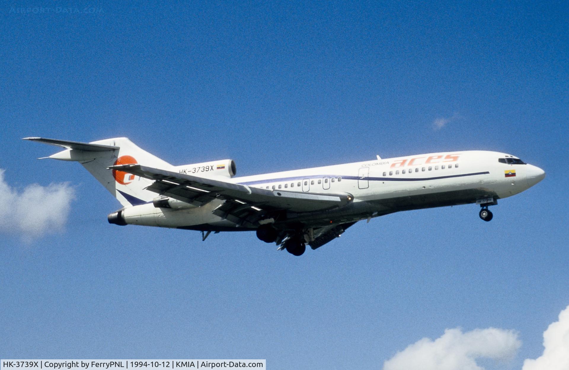 HK-3739X, 1970 Boeing 727-C3 C/N 20418, Arrival of ACES B727