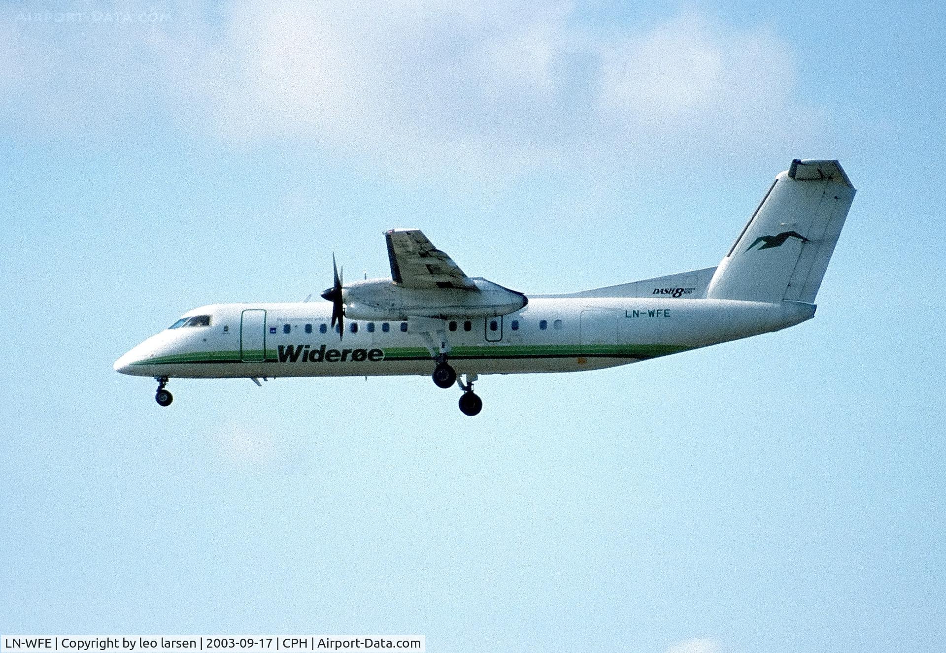 LN-WFE, De Havilland Canada DHC-8-311Q Dash 8 C/N 491, Copenhagen 17.9.2003
