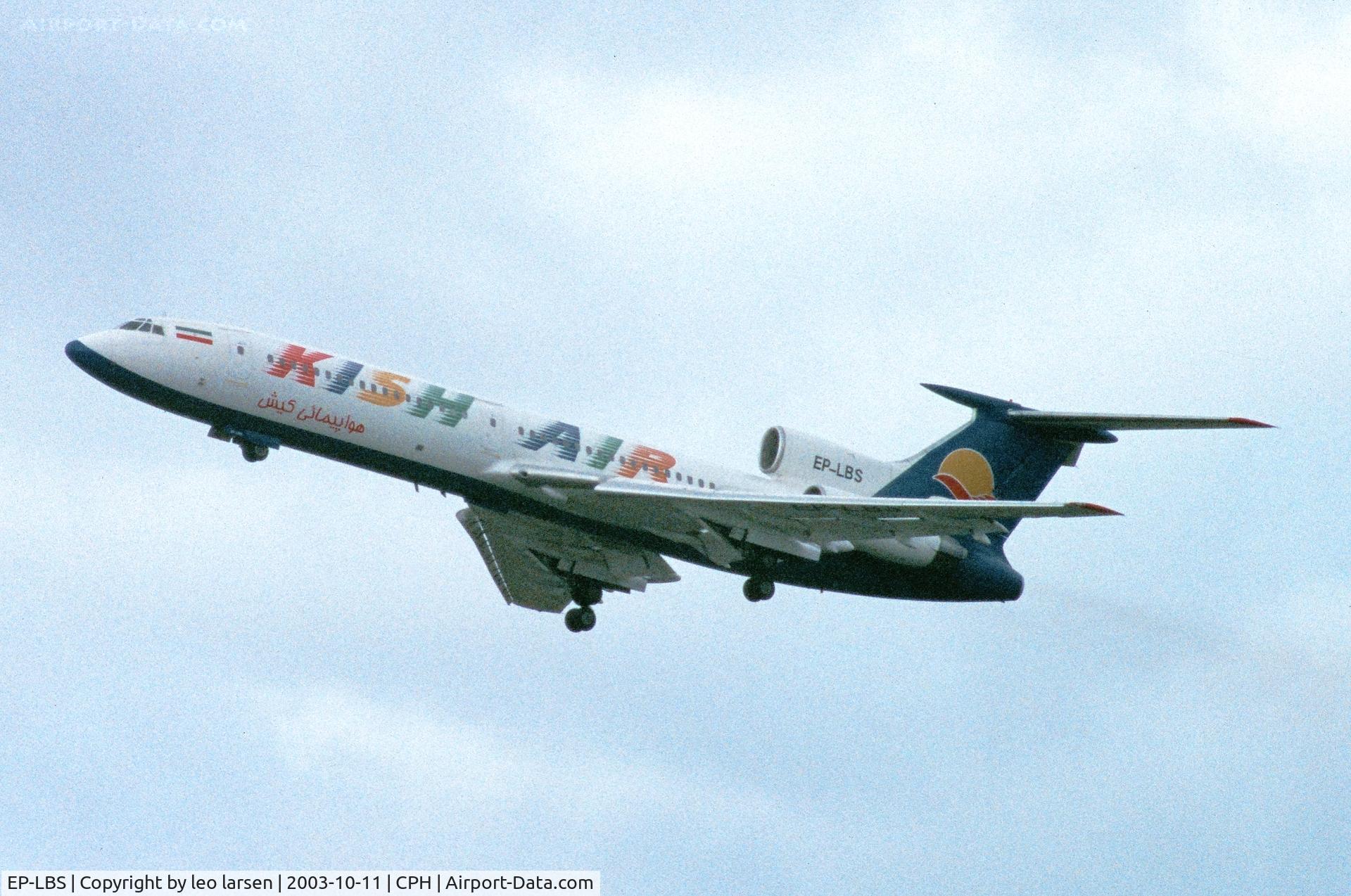 EP-LBS, 1991 Tupolev Tu-154M C/N 91A901, Copenhagen 11.10.2003