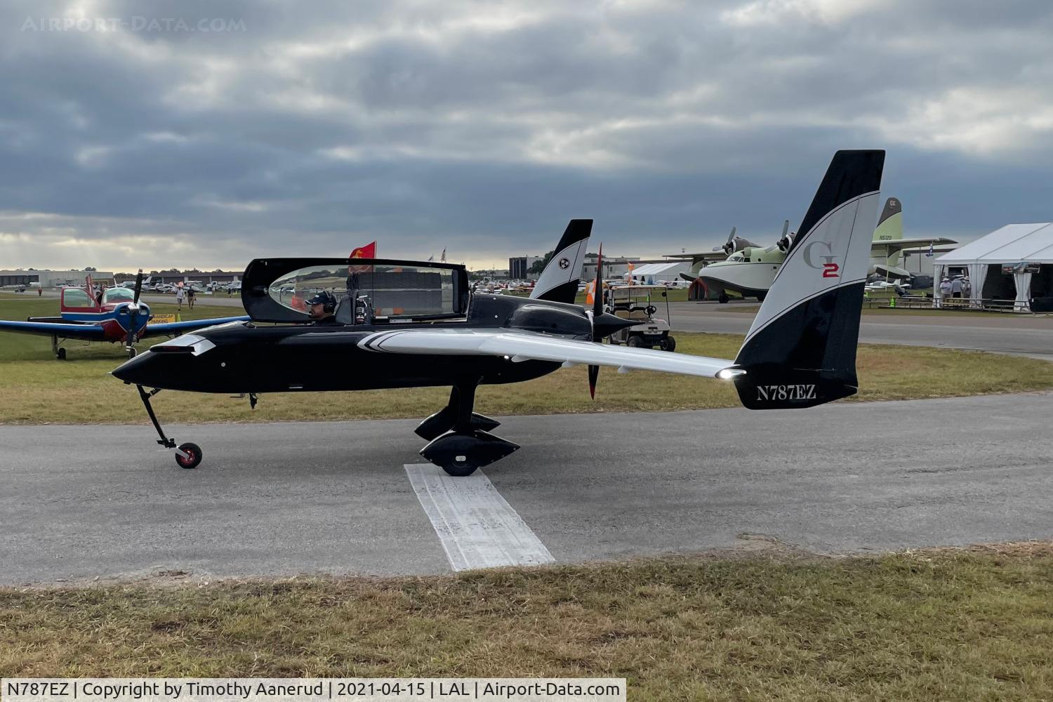 N787EZ, 1985 Rutan Long-EZ C/N 1217, 1991 Rand KR-2, c/n: 7219, Sun n Fun 2021