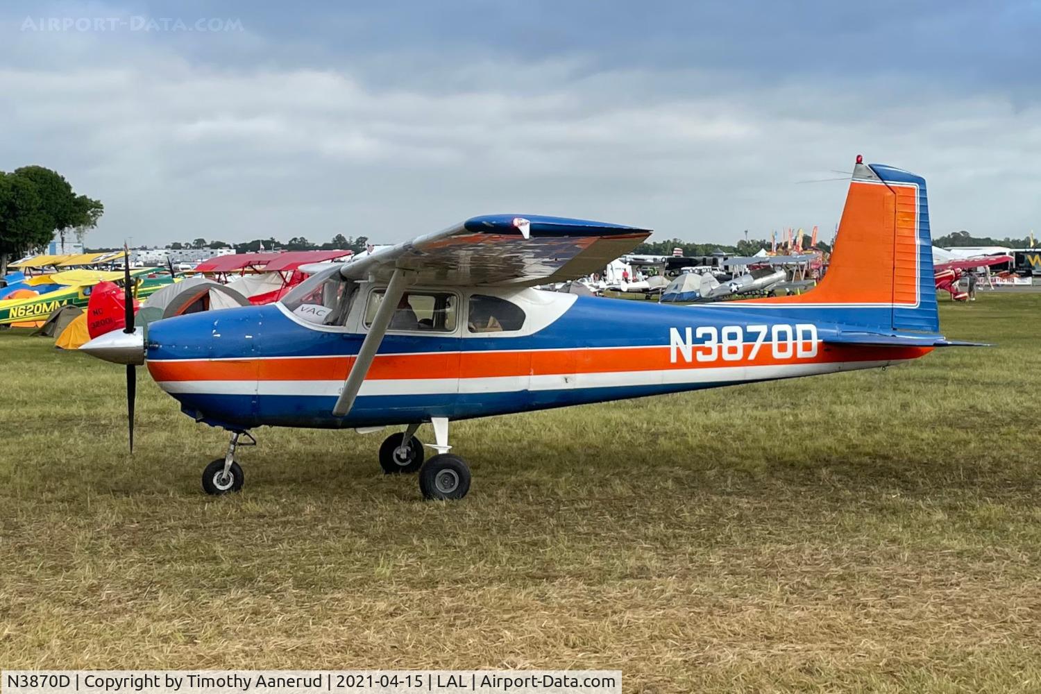 N3870D, 1957 Cessna 182A Skylane C/N 34570, 1957 Cessna 182A, c/n: 3457, Sun n Fun 2021