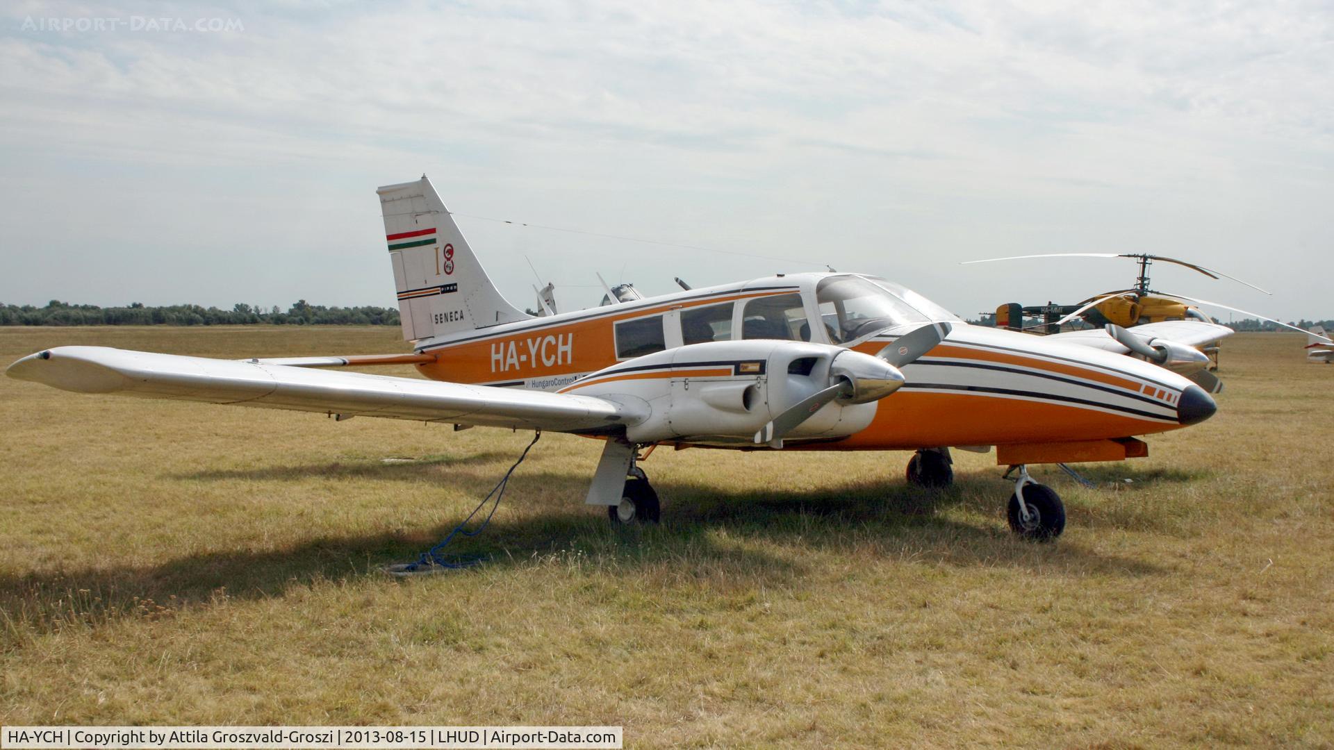 HA-YCH, Piper PA-34-200 Seneca C/N 34-7350290, LHUD - Szeged Airport, Hungary