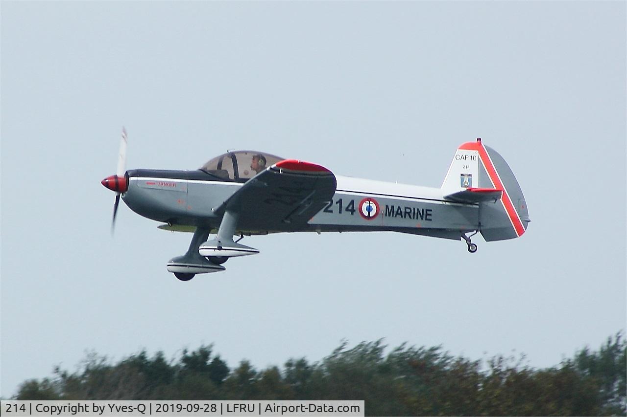 214, Mudry CAP-10B C/N 214, Mudry CAP-10B, Take off rwy 22, Morlaix-Ploujean airport (LFRU-MXN) Air show 2019
