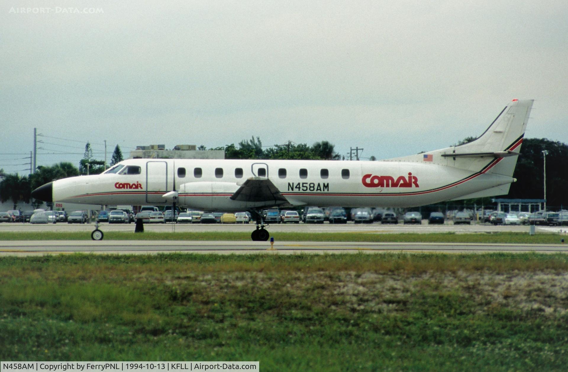 N458AM, 1987 Fairchild SA-227AC Metro III C/N AC-699, Comair SA227
