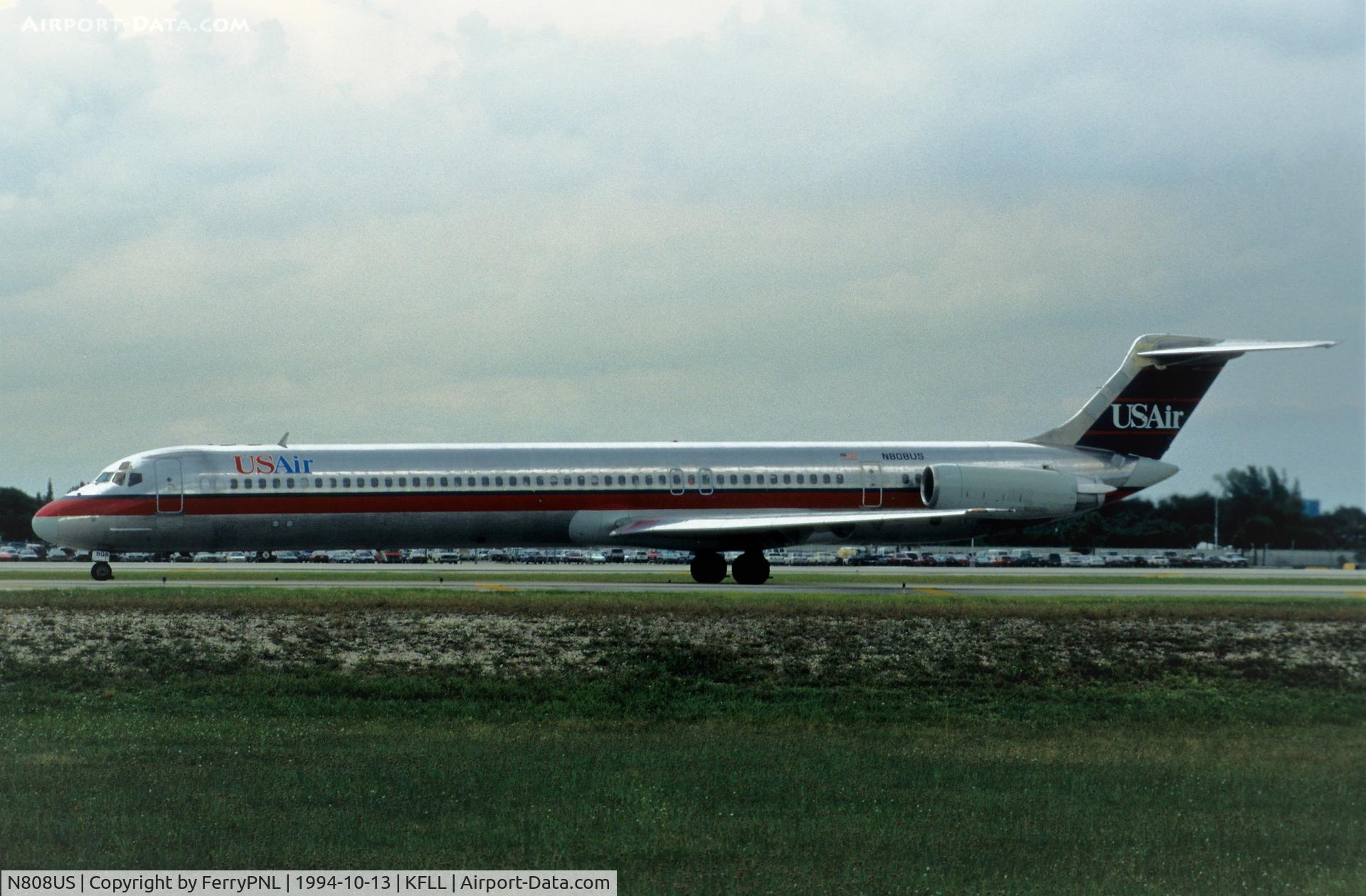 N808US, 1981 McDonnell Douglas MD-81 (DC-9-81) C/N 48040, USAir MD81